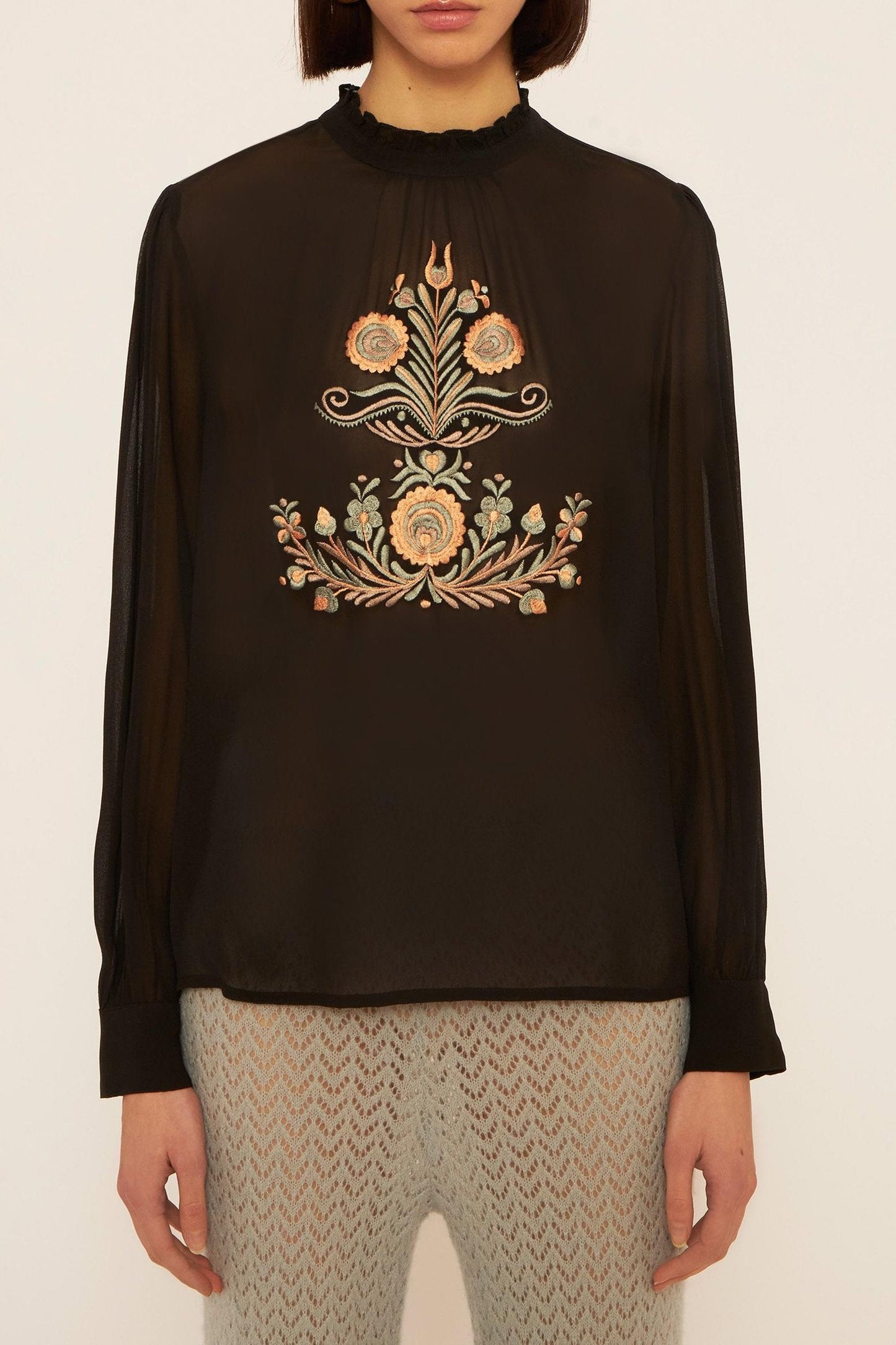 Igor embroidered top