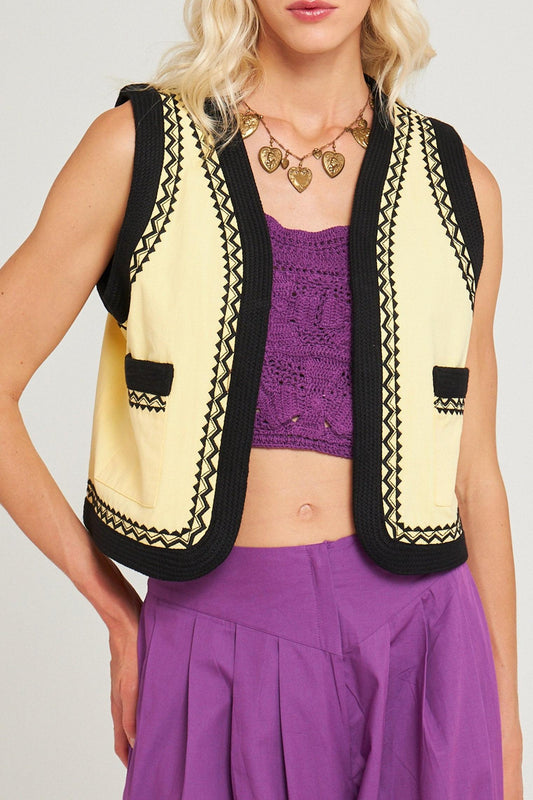 Gilet brodé Kim
