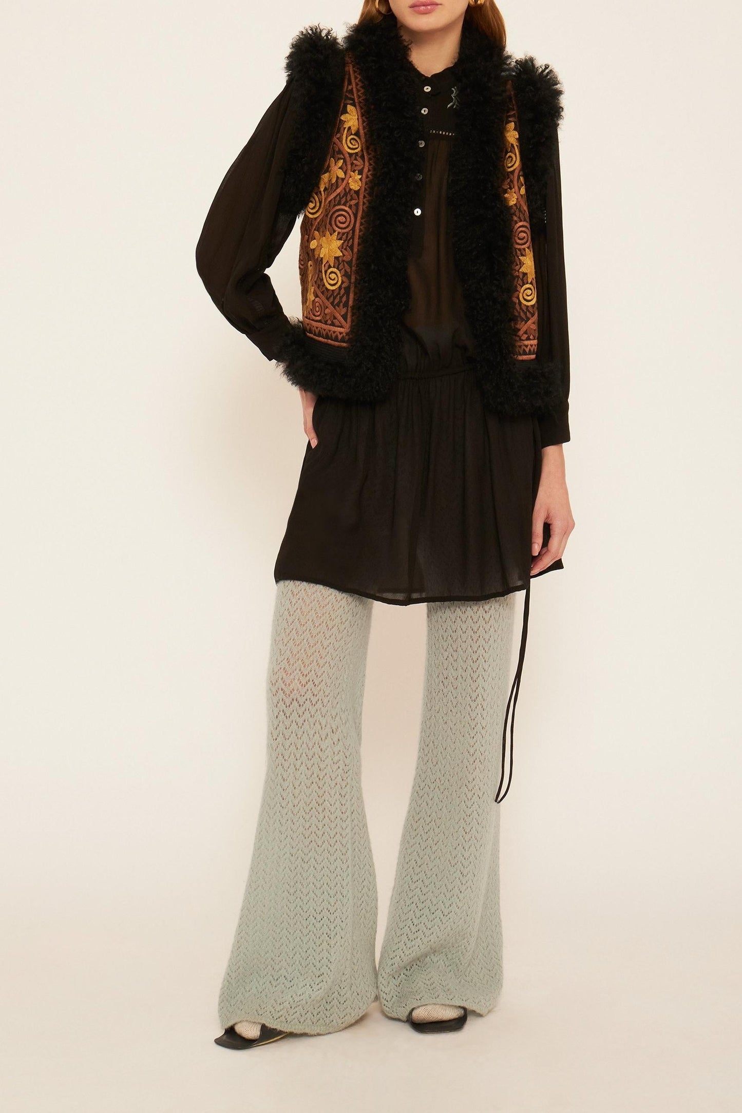 Igor embroidered mini dress