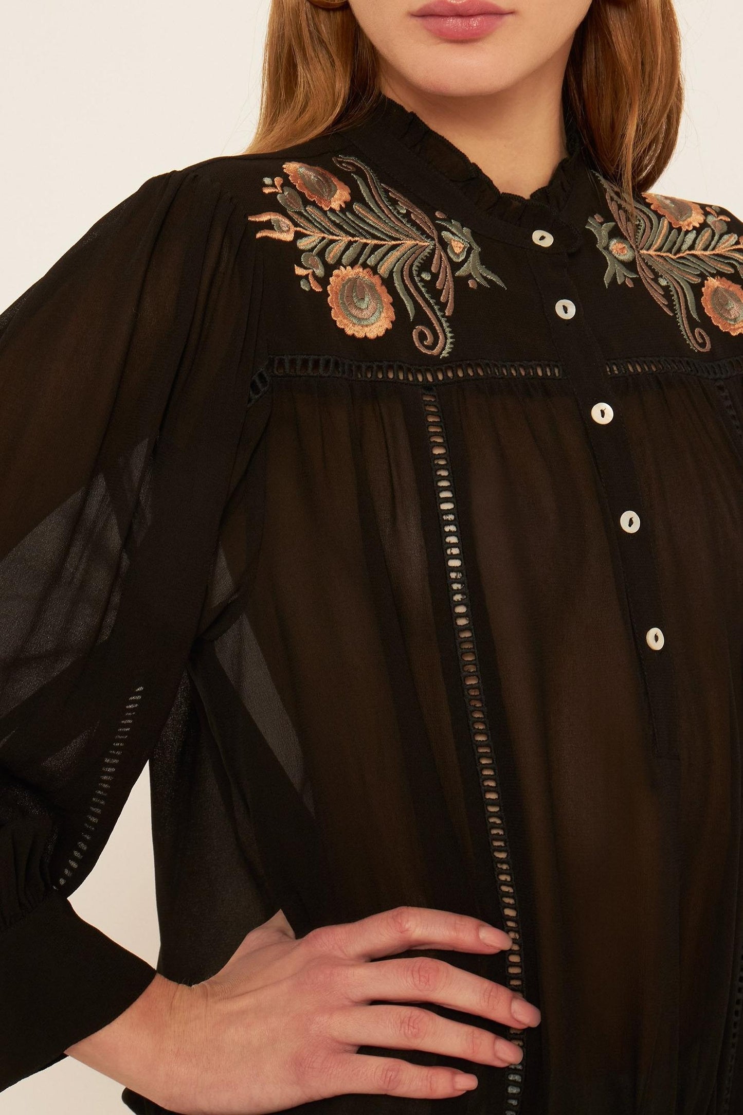 Igor embroidered mini dress