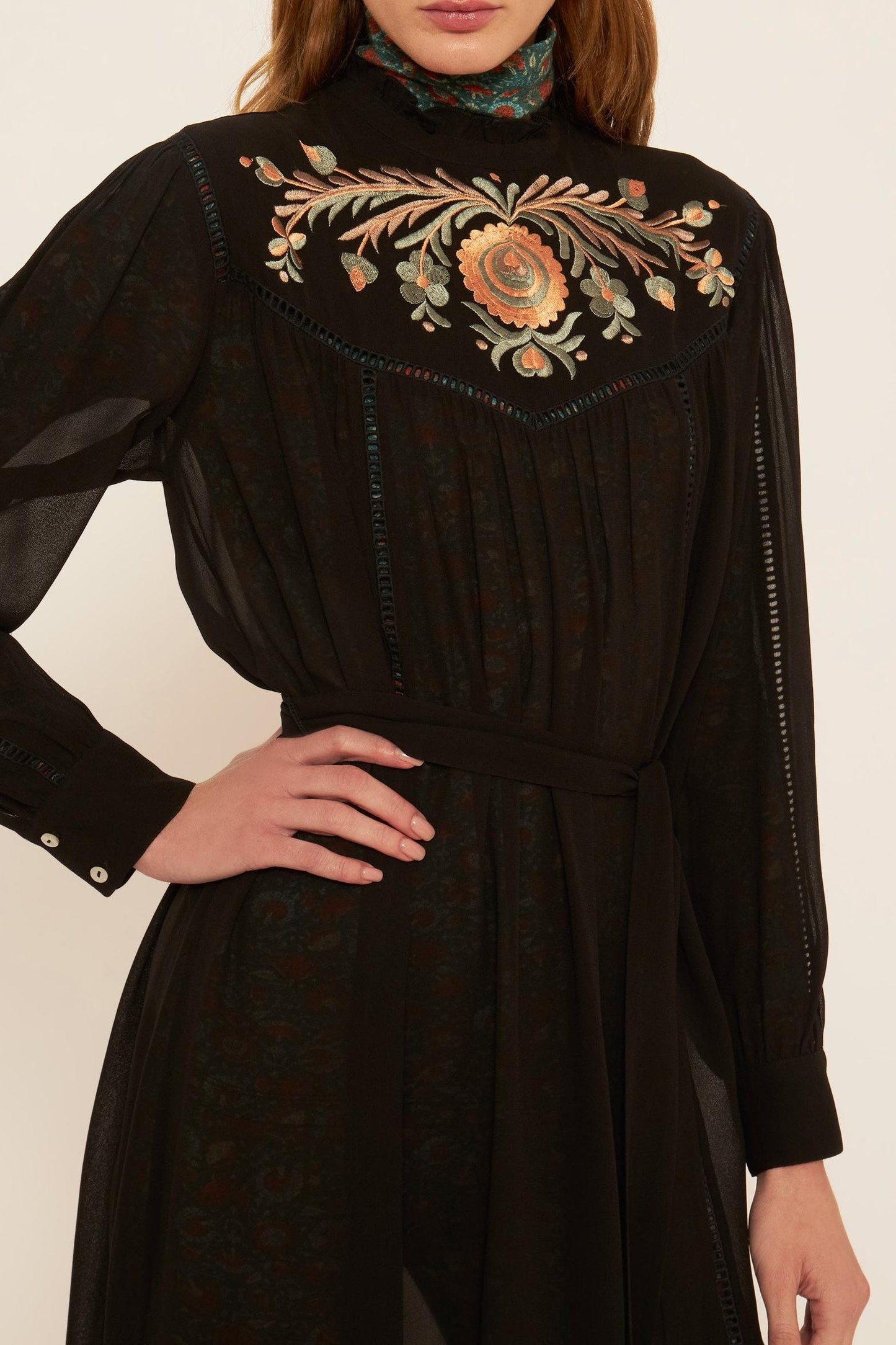 Igor embroidered maxi dress