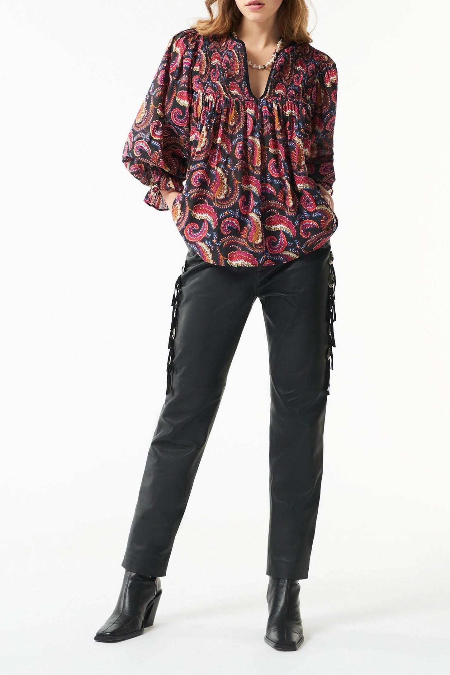 Piotr printed blouse