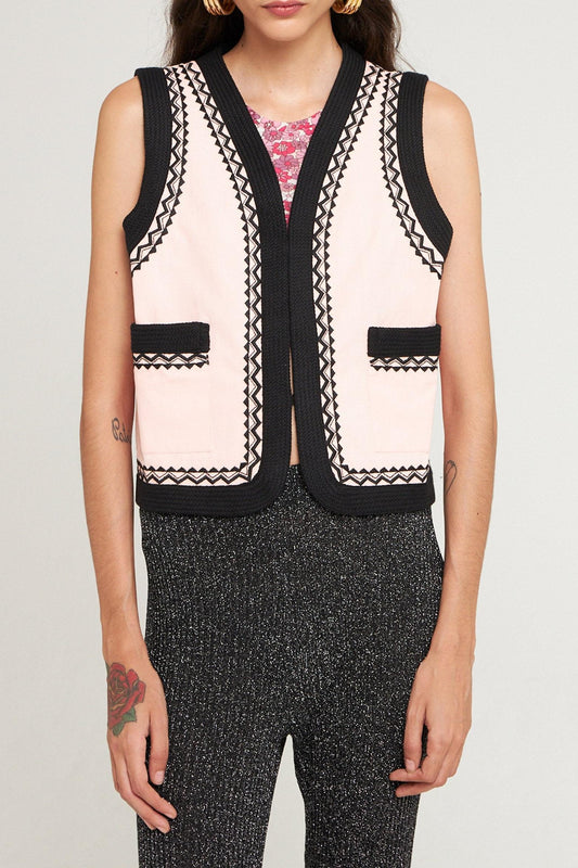 Gilet brodé Kim