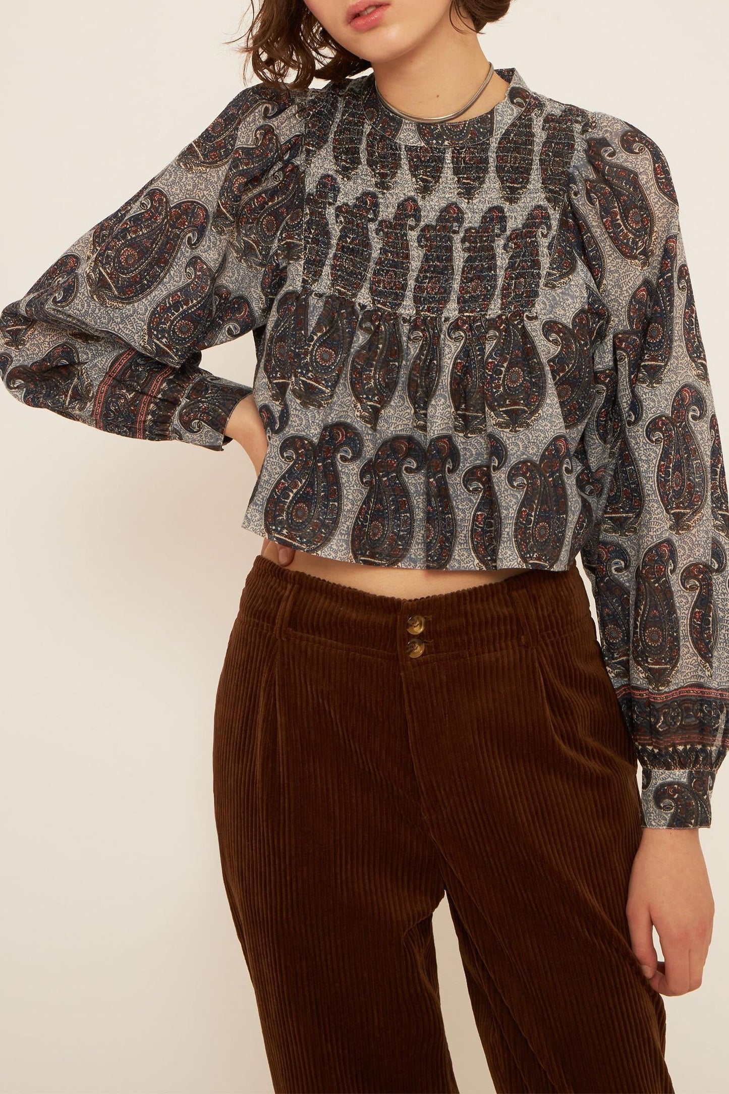 Elia cropped blouse
