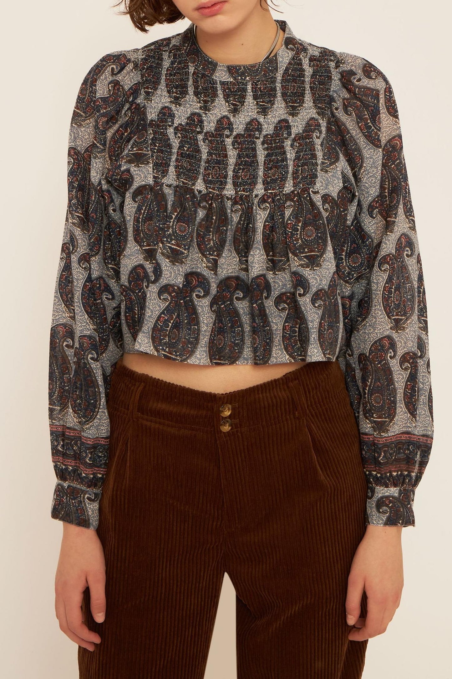 Elia cropped blouse