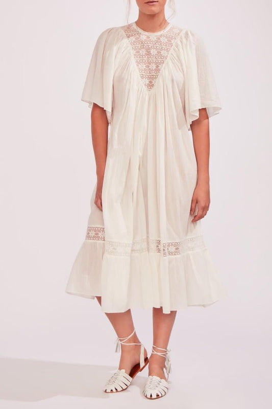 Angele Lace Midi Dress