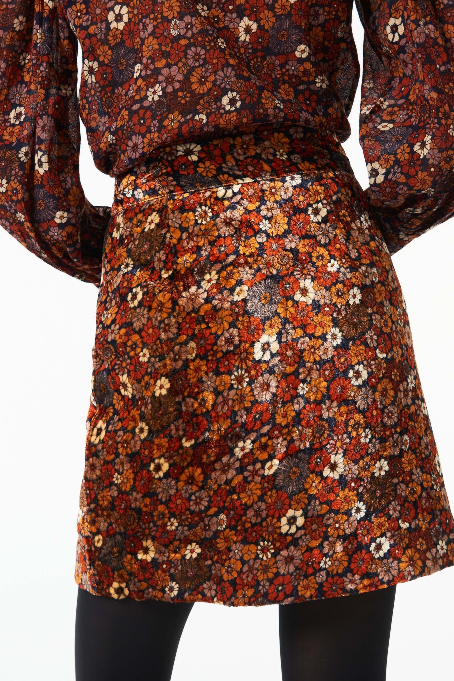 Paoli buttoned skirt - Camel