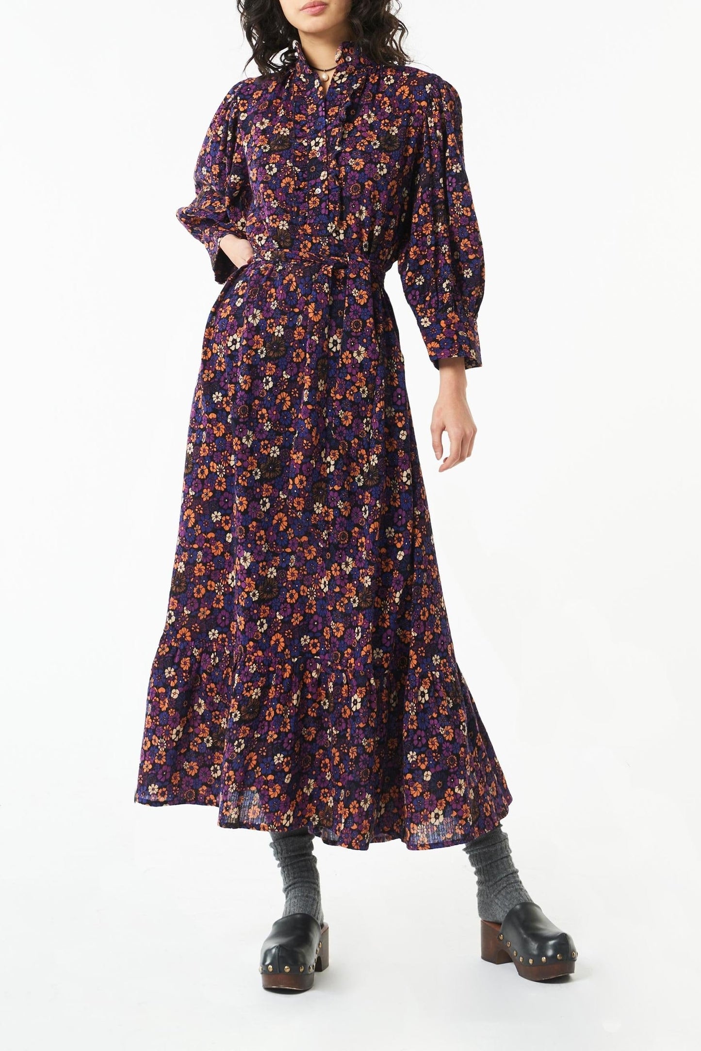 Paoli printed maxi dress - Purple