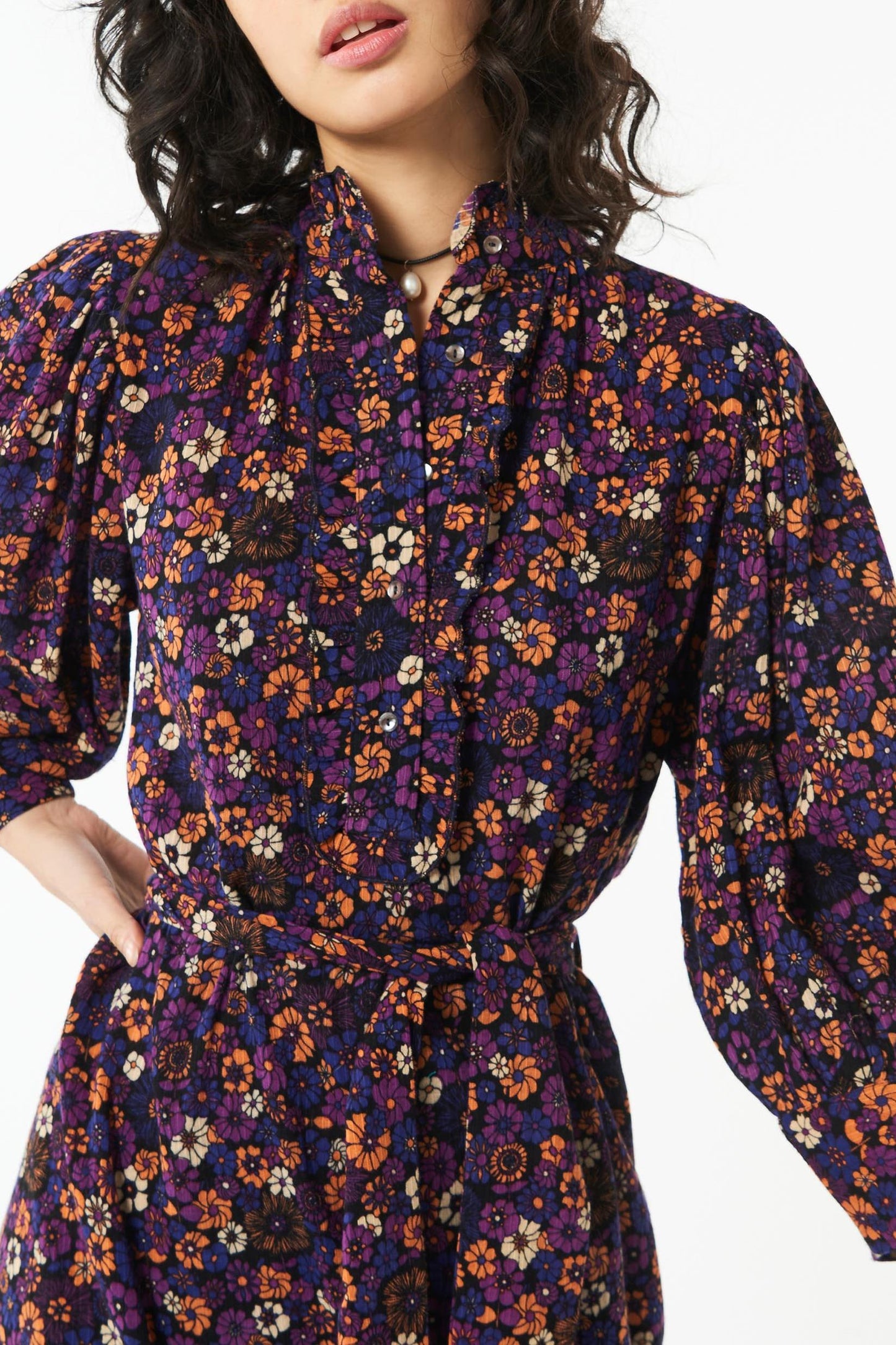 Paoli printed maxi dress - Purple