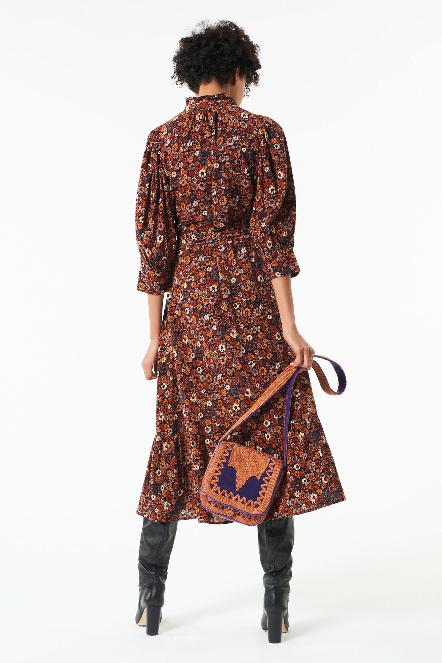 Paoli printed maxi dress - Camel