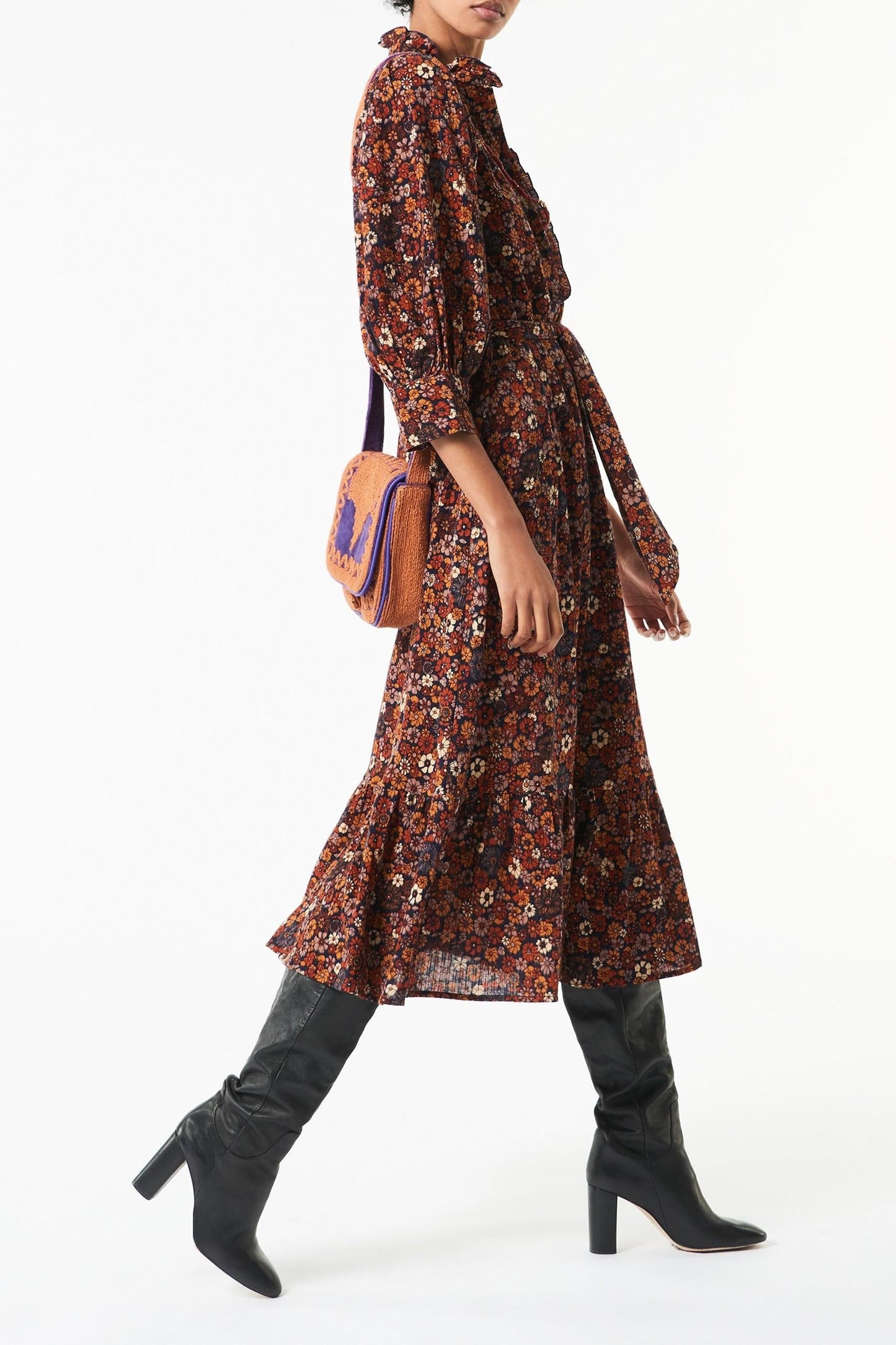 Paoli printed maxi dress - Camel