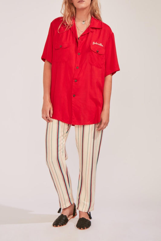Bowly Flowy Red Shirt