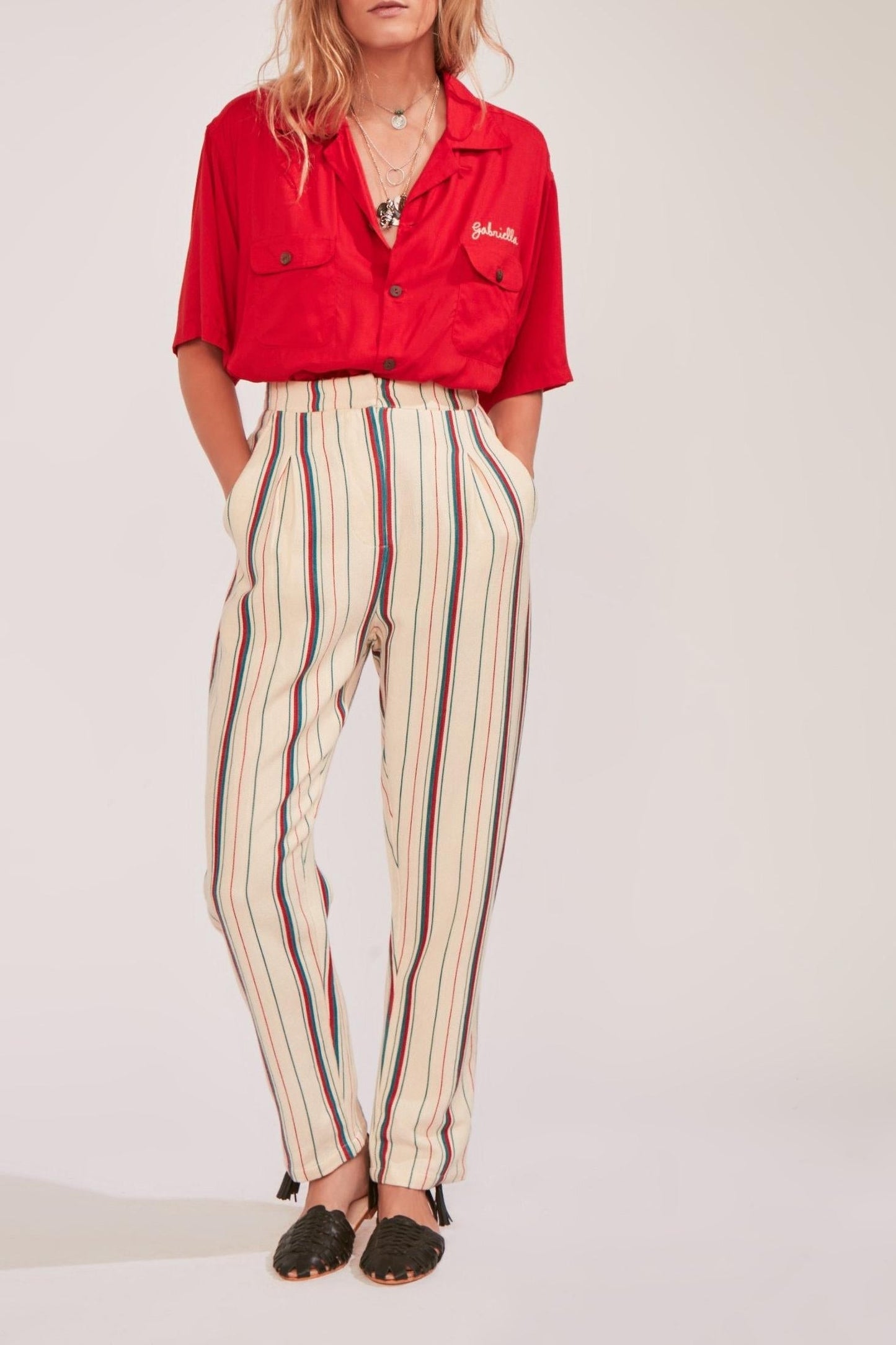 Bowly Flowy Red Shirt