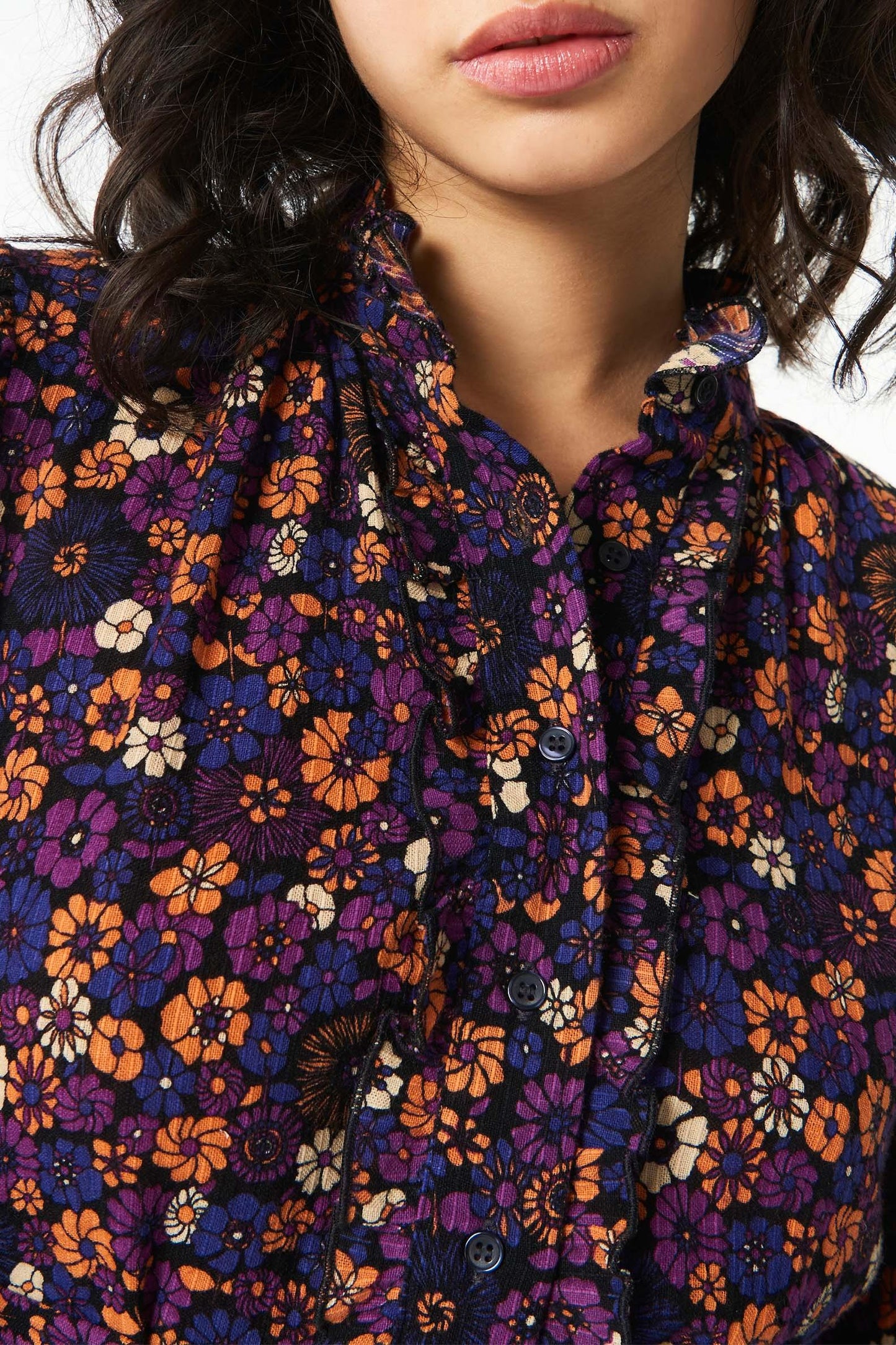 Paoli printed midi dress - Purple