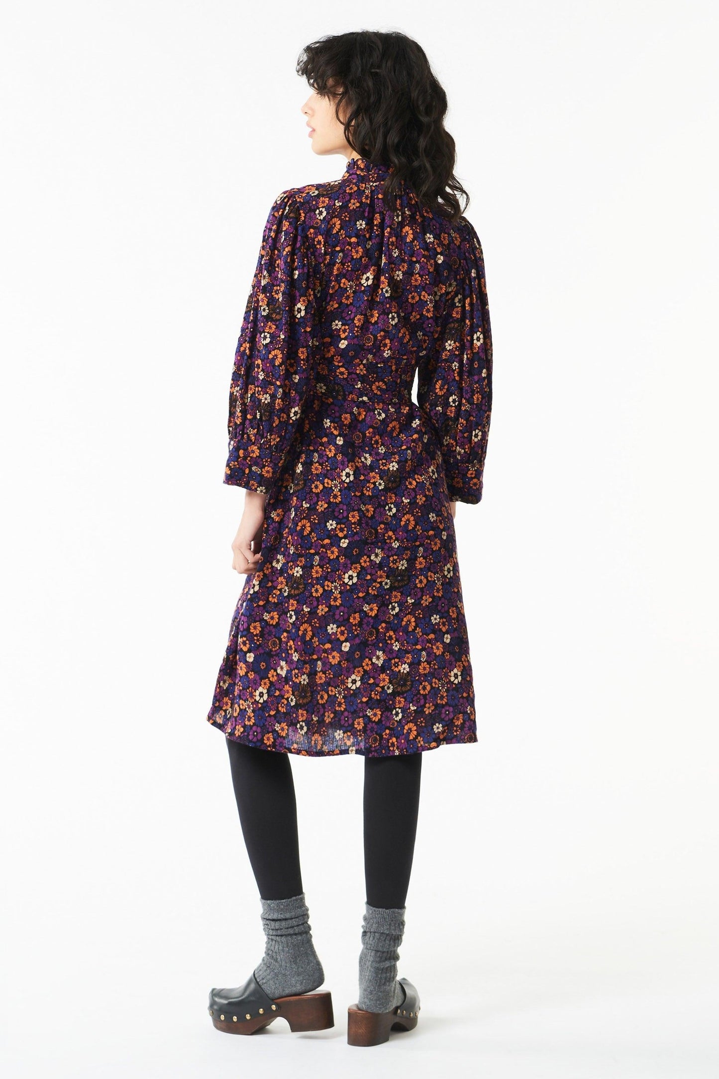 Paoli printed midi dress - Purple