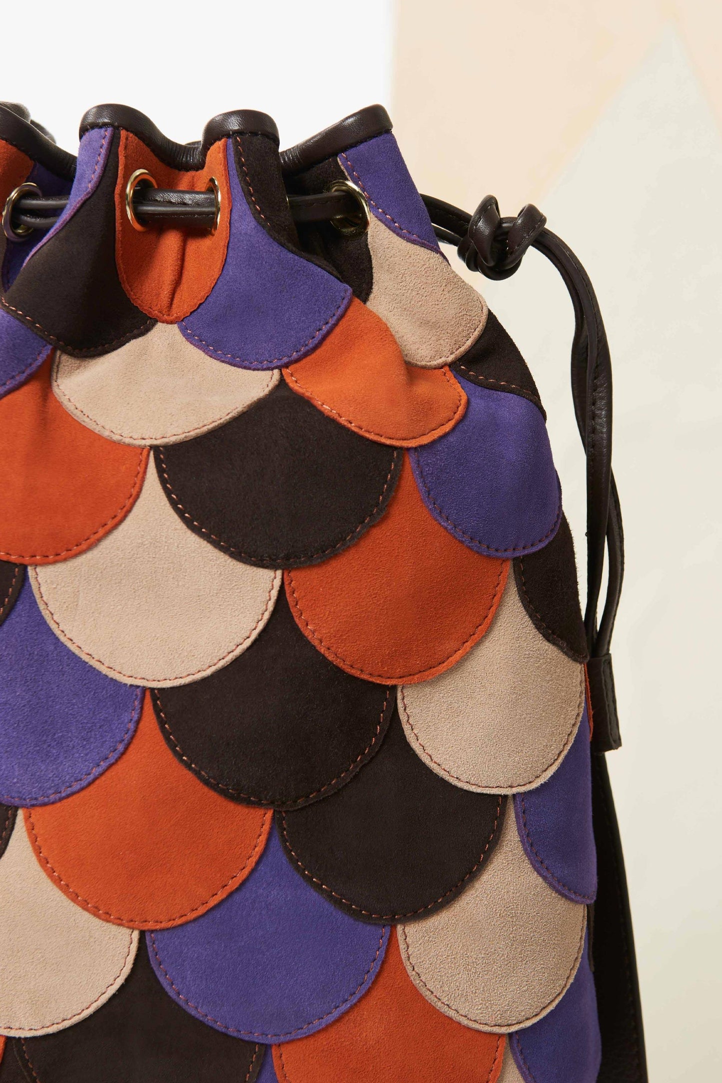 Pagayo patchwork bucket bag