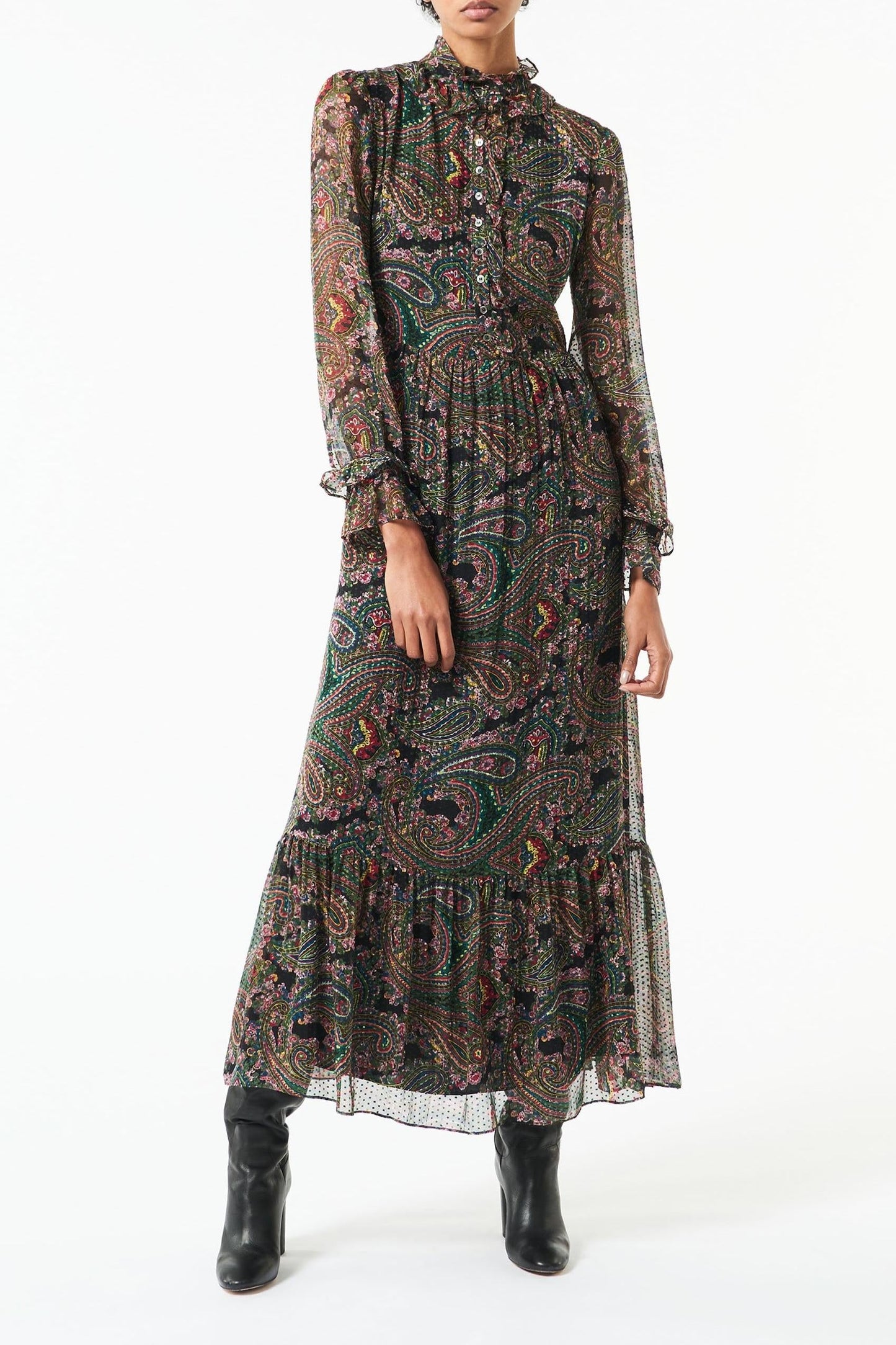 Odette silk maxi dress