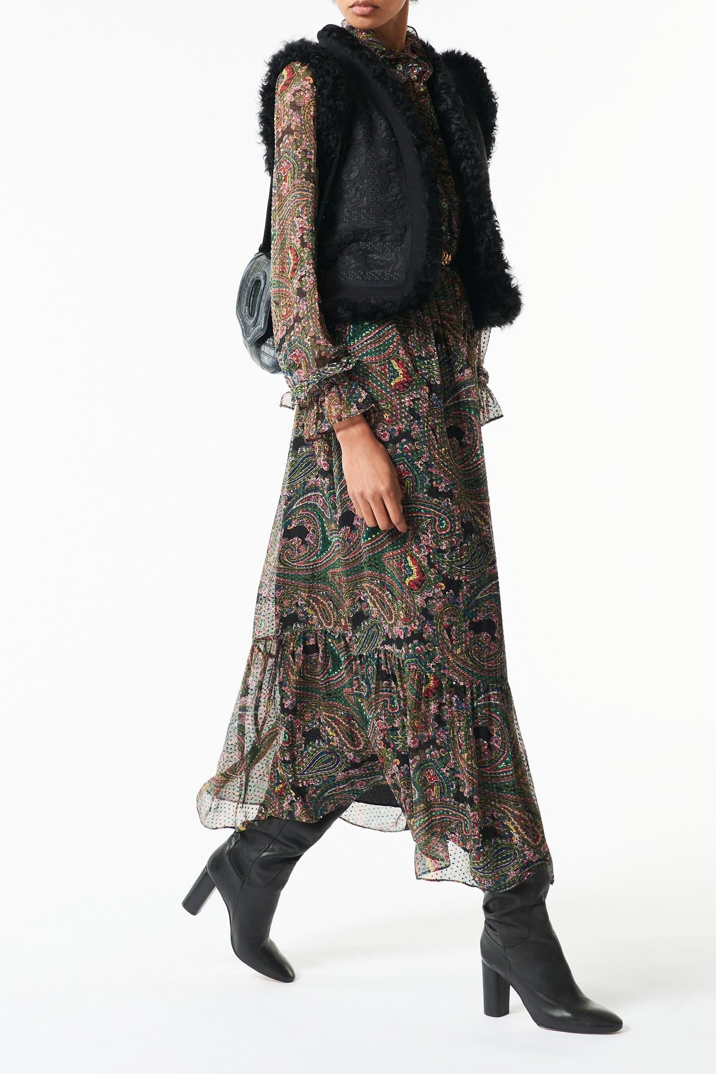 Odette silk maxi dress