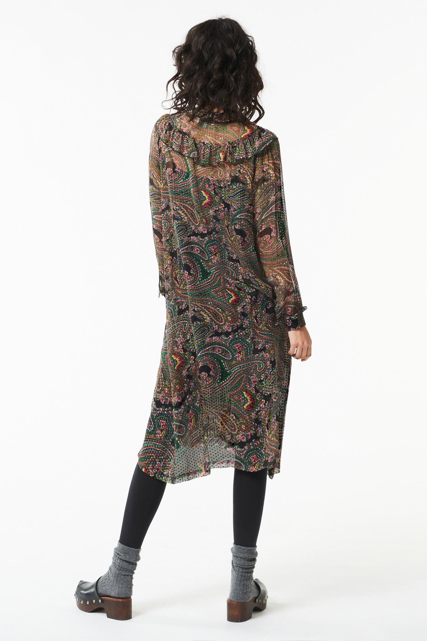 Odette printed silk dress