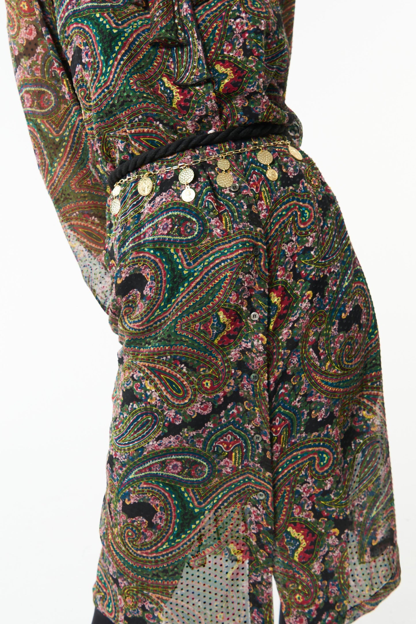 Odette printed silk dress