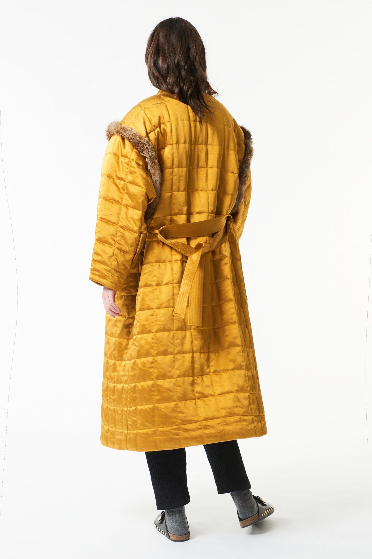 Abrigo acolchado Oda - Amarillo mostaza