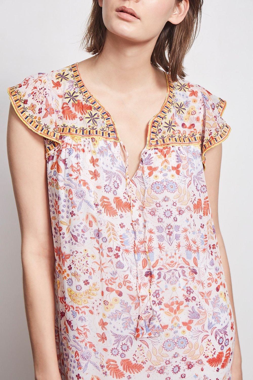 Vestido largo multicolor Samsa