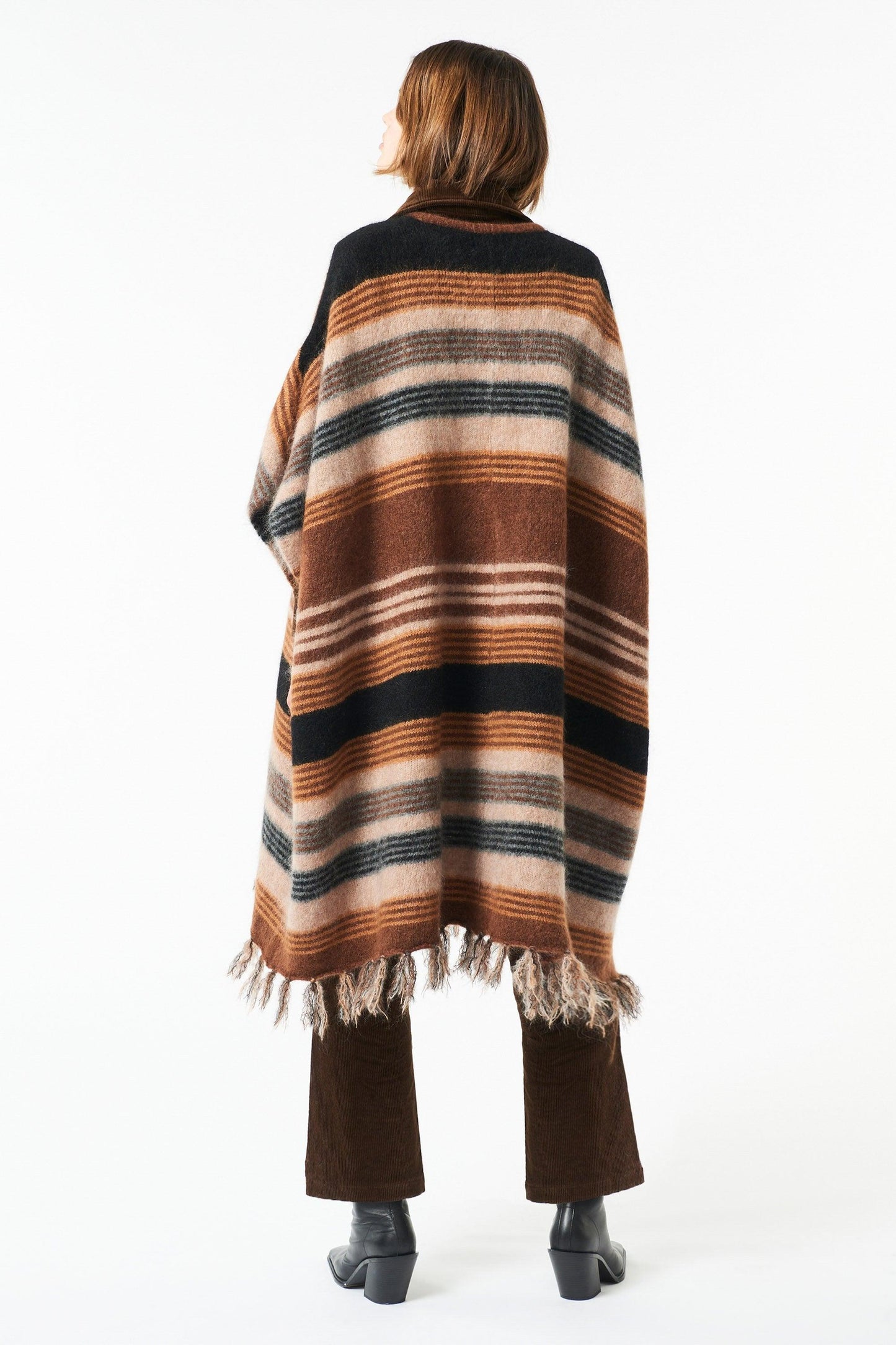 Moya mohair poncho - Camel