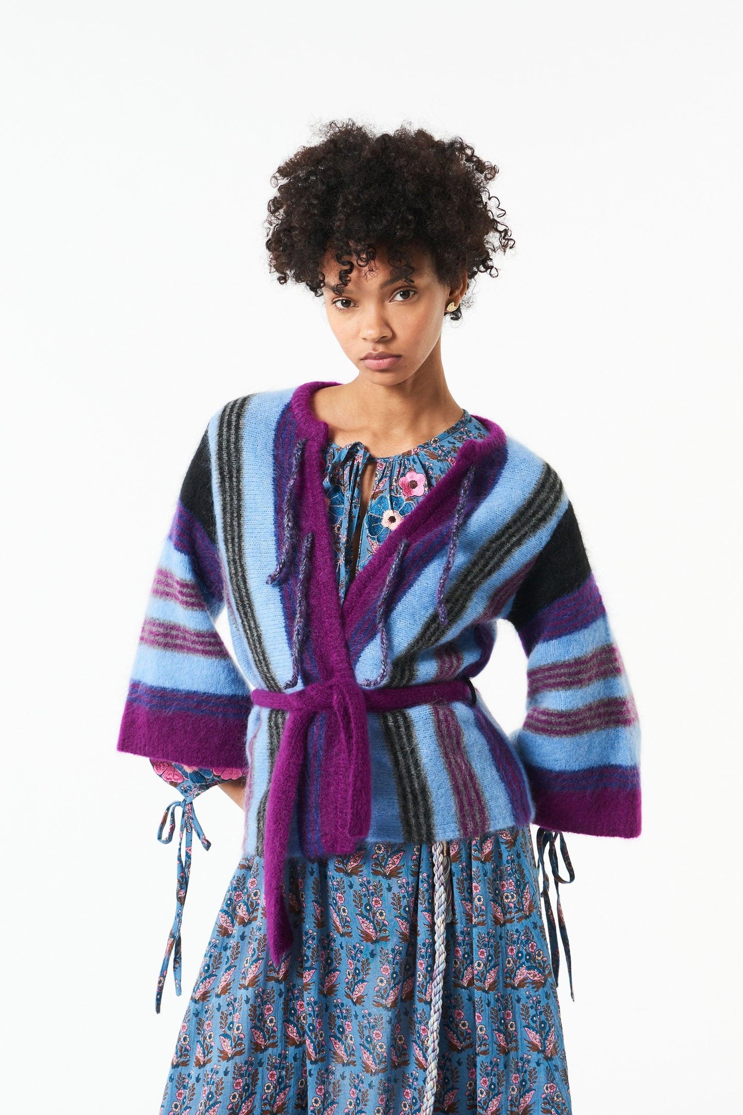 Moya mohair vest - Blue