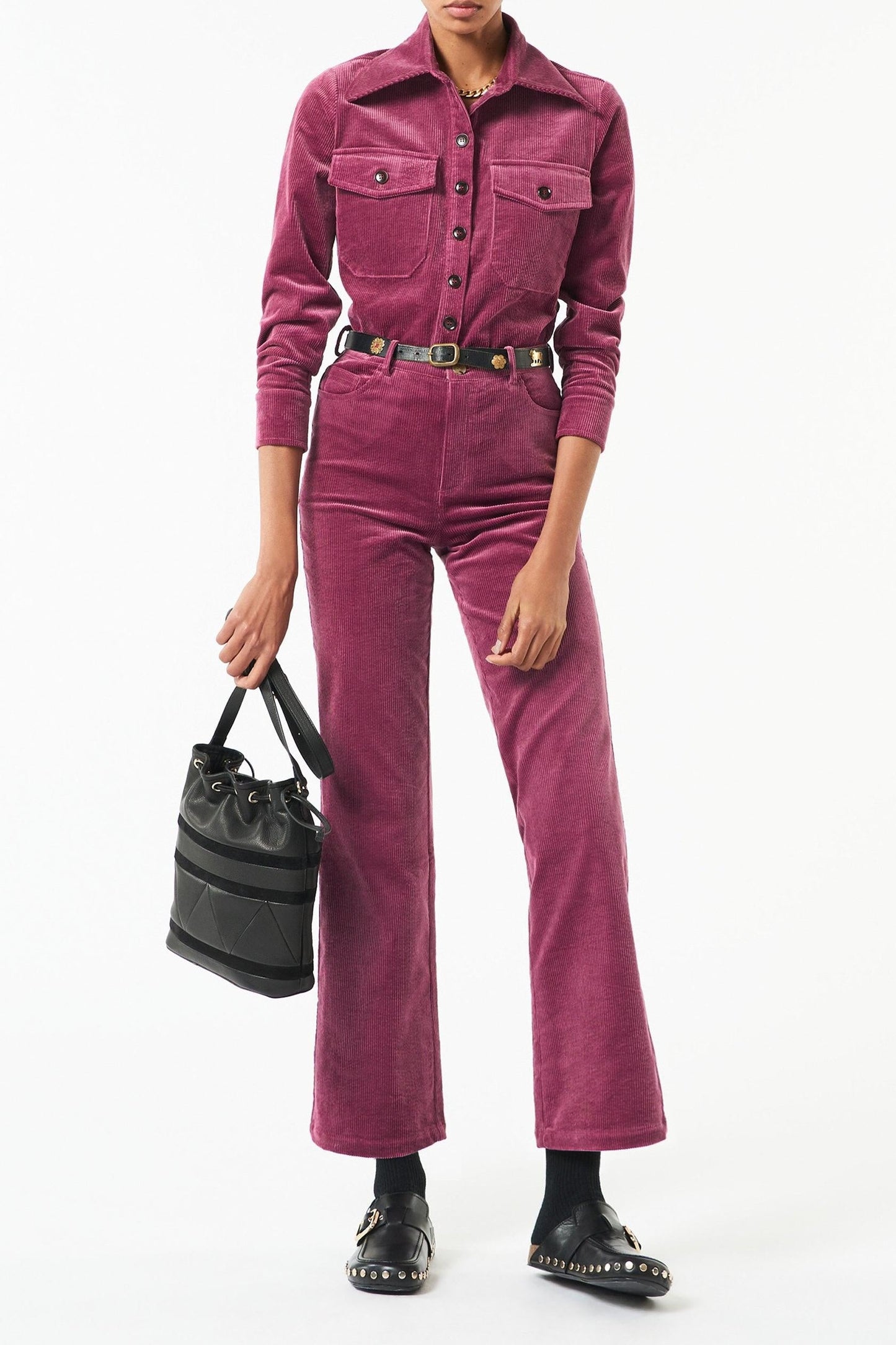 Moni velvet shirt - Purple