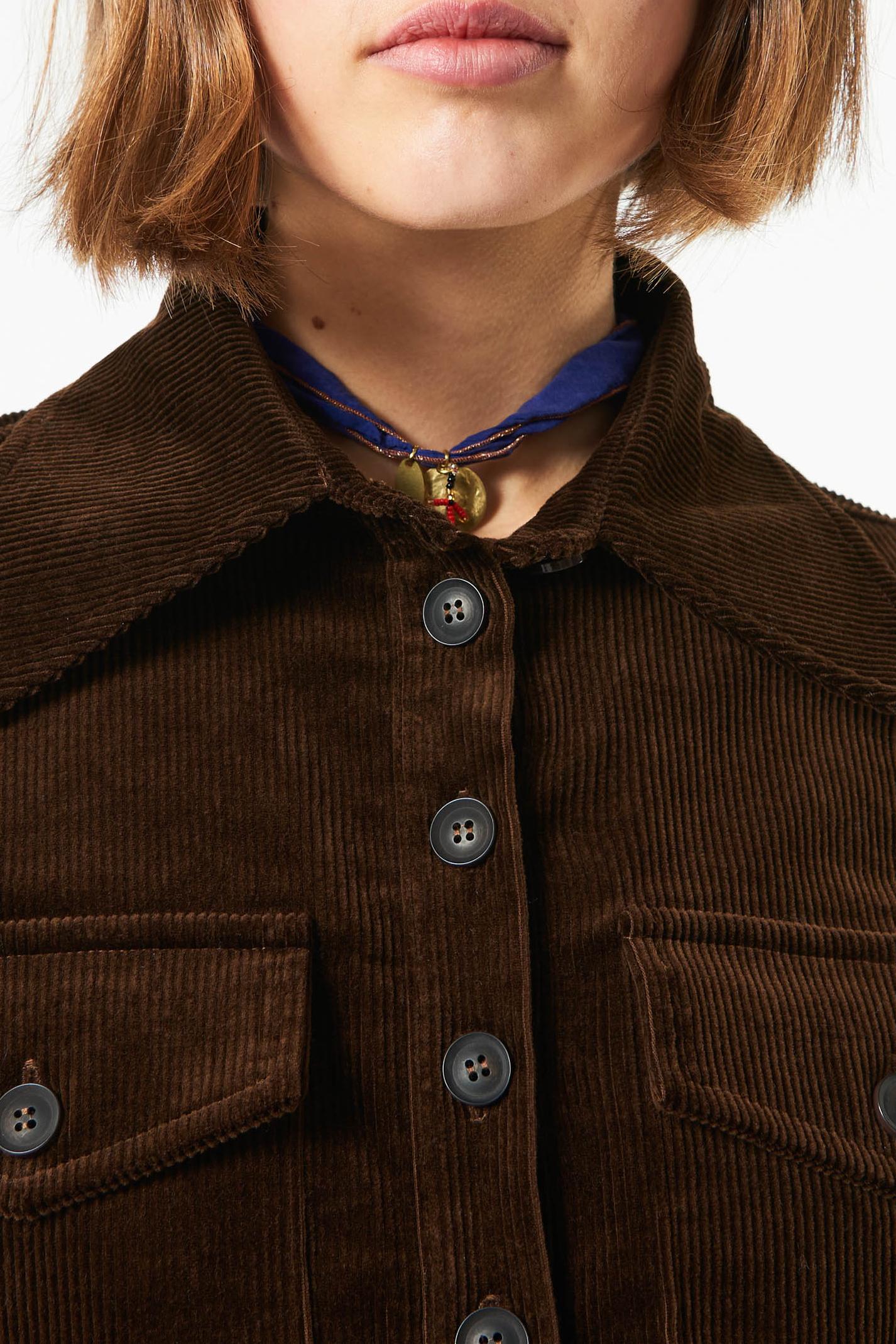 Moni velvet shirt - Brown