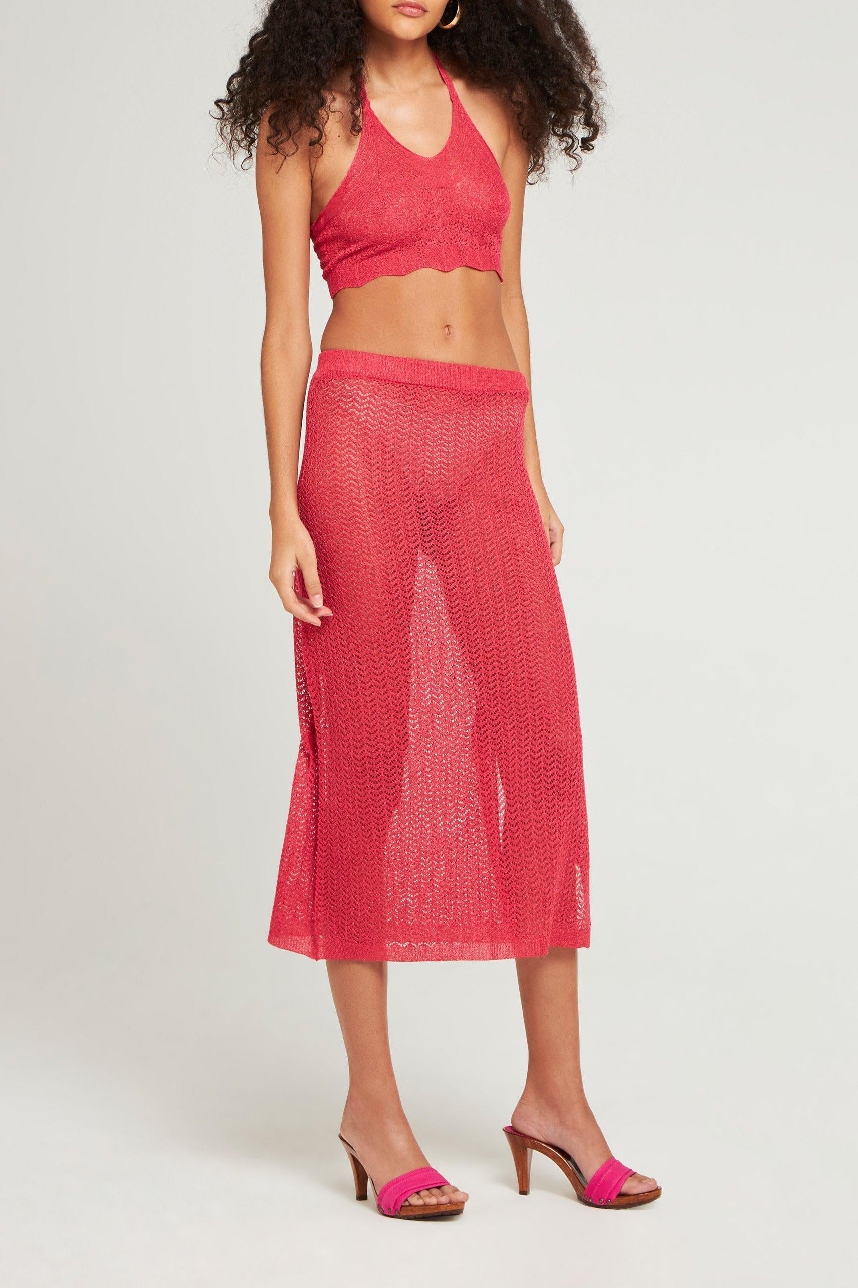 Jupe Shany corail
