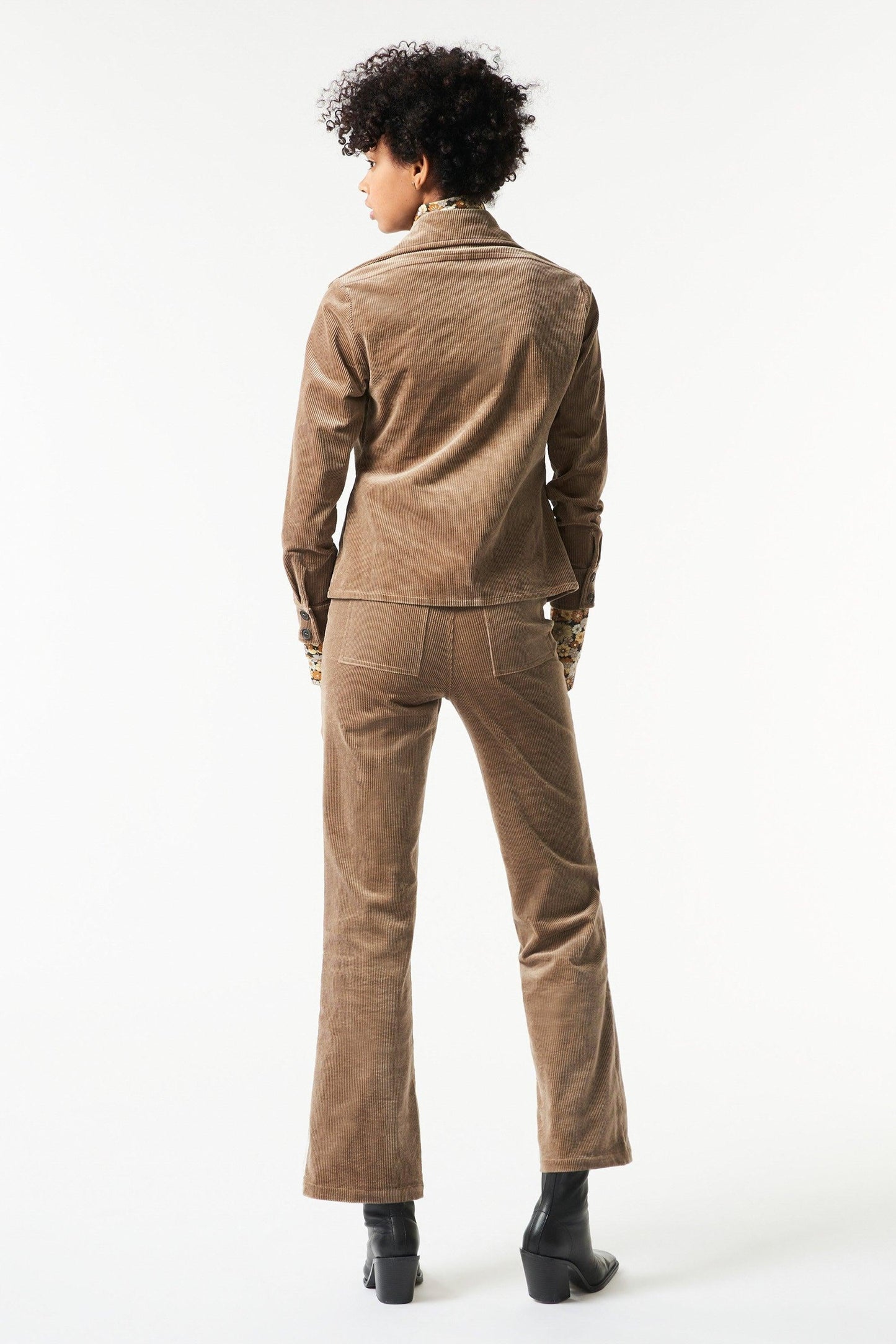 Moni velvet shirt - Beige