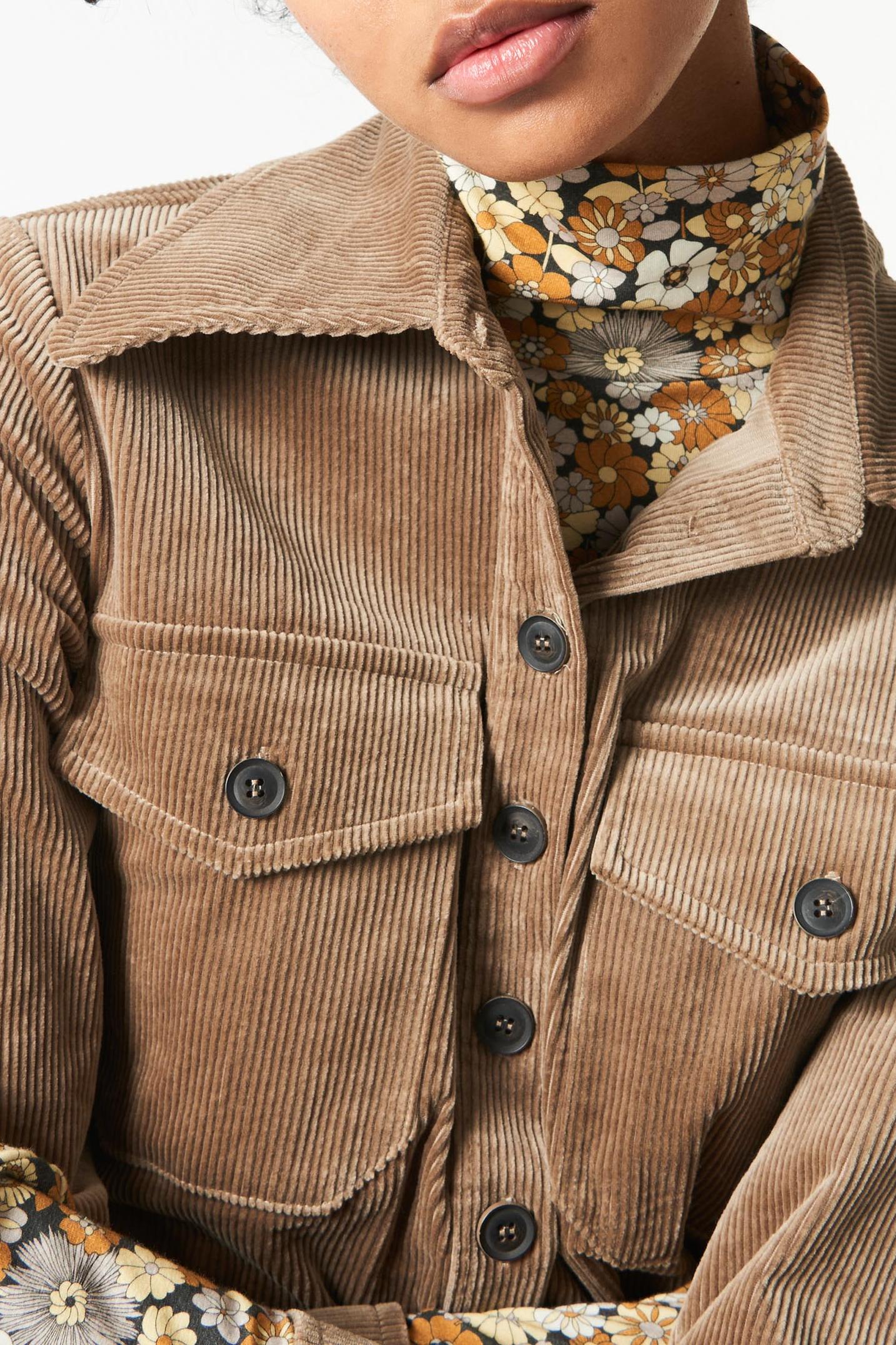 Moni velvet shirt - Beige