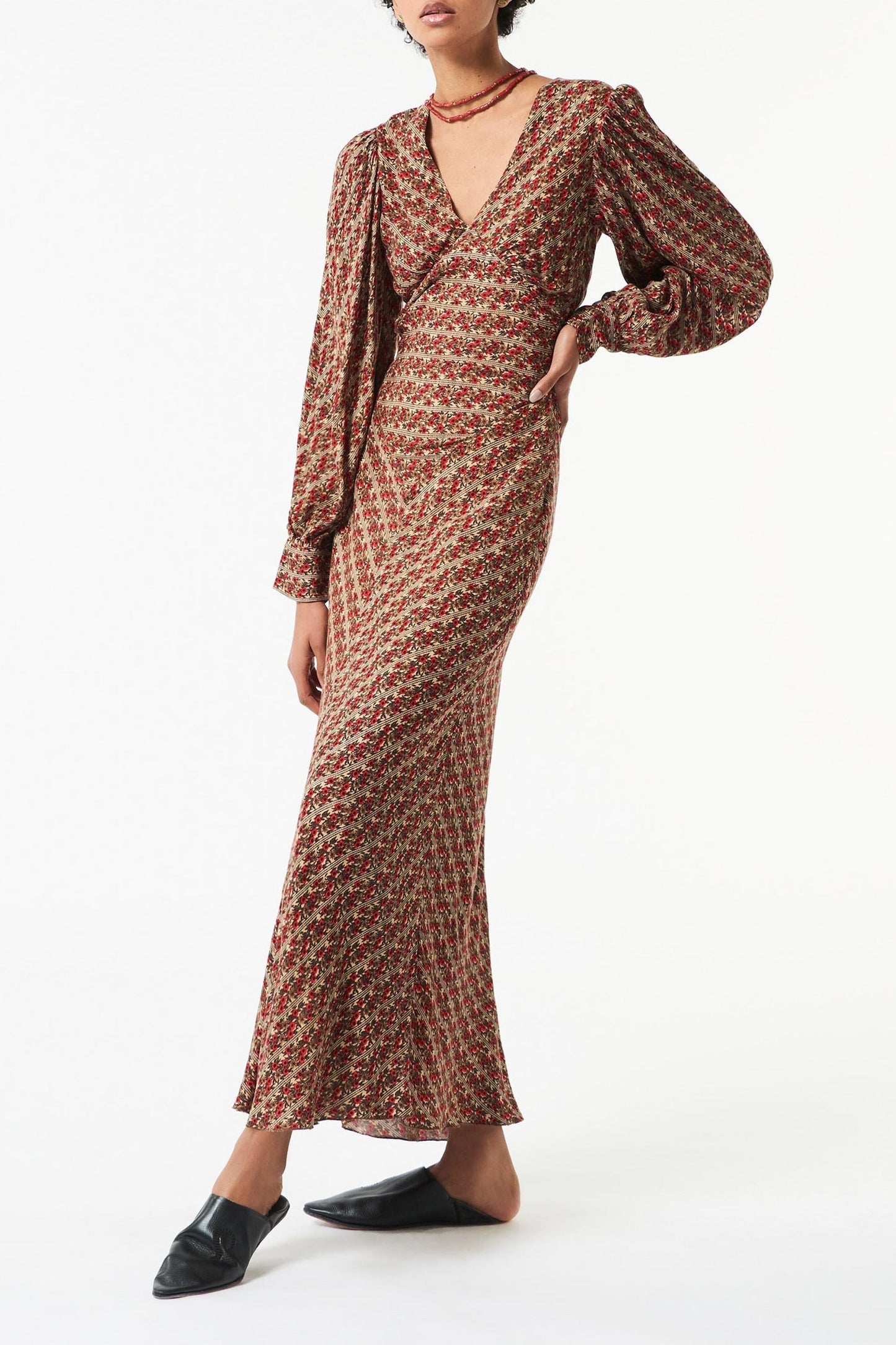 Mireille printed maxi dress