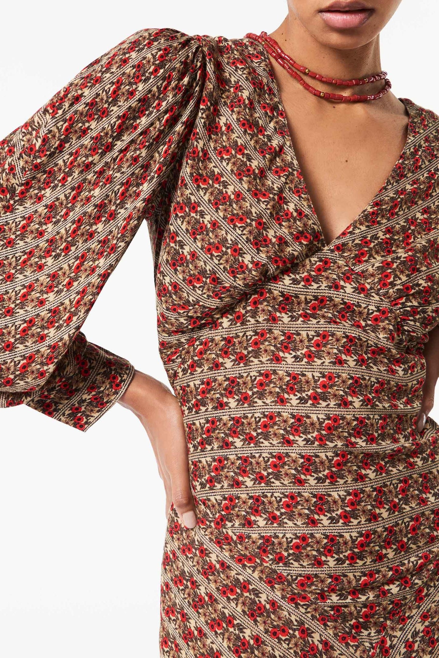 Mireille printed maxi dress