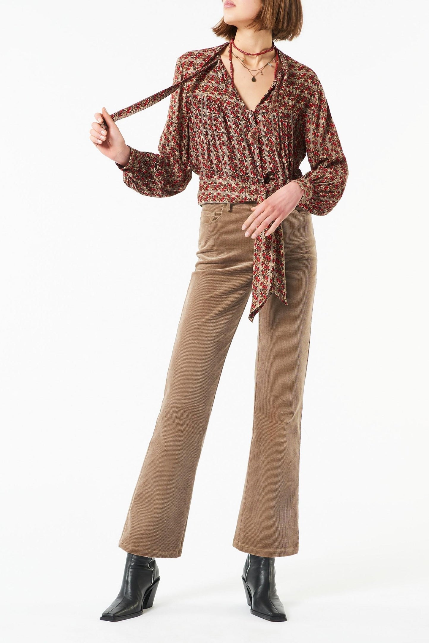 Mireille pussy bow collar blouse