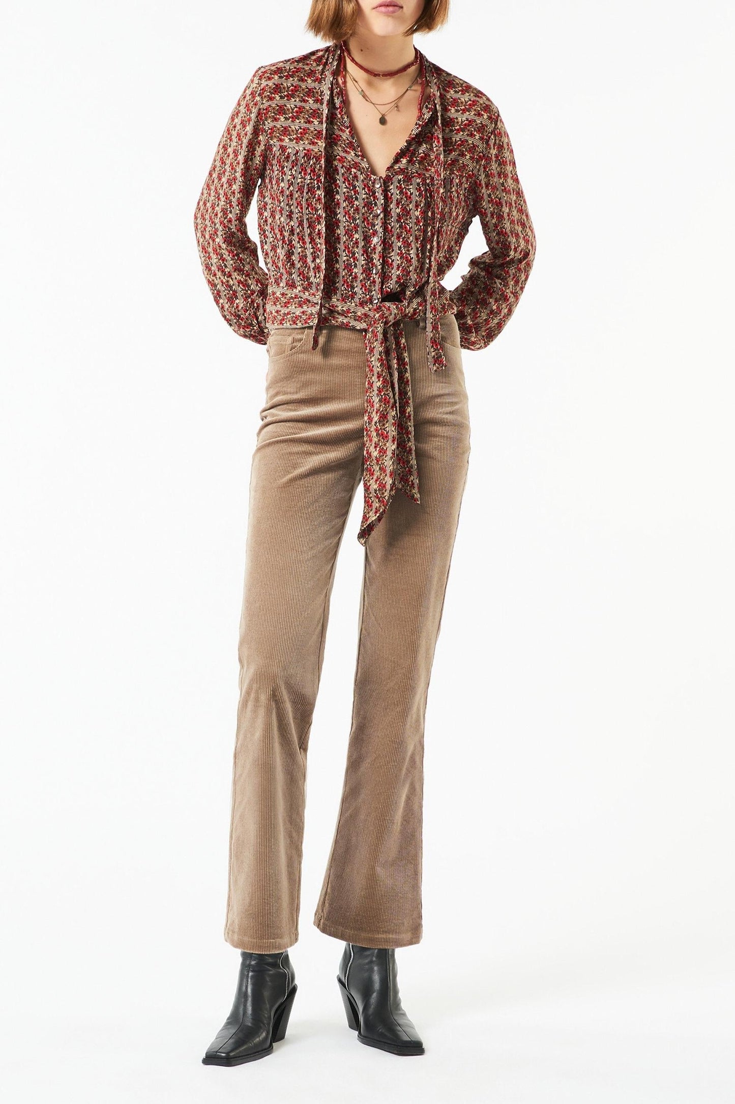Mireille pussy bow collar blouse
