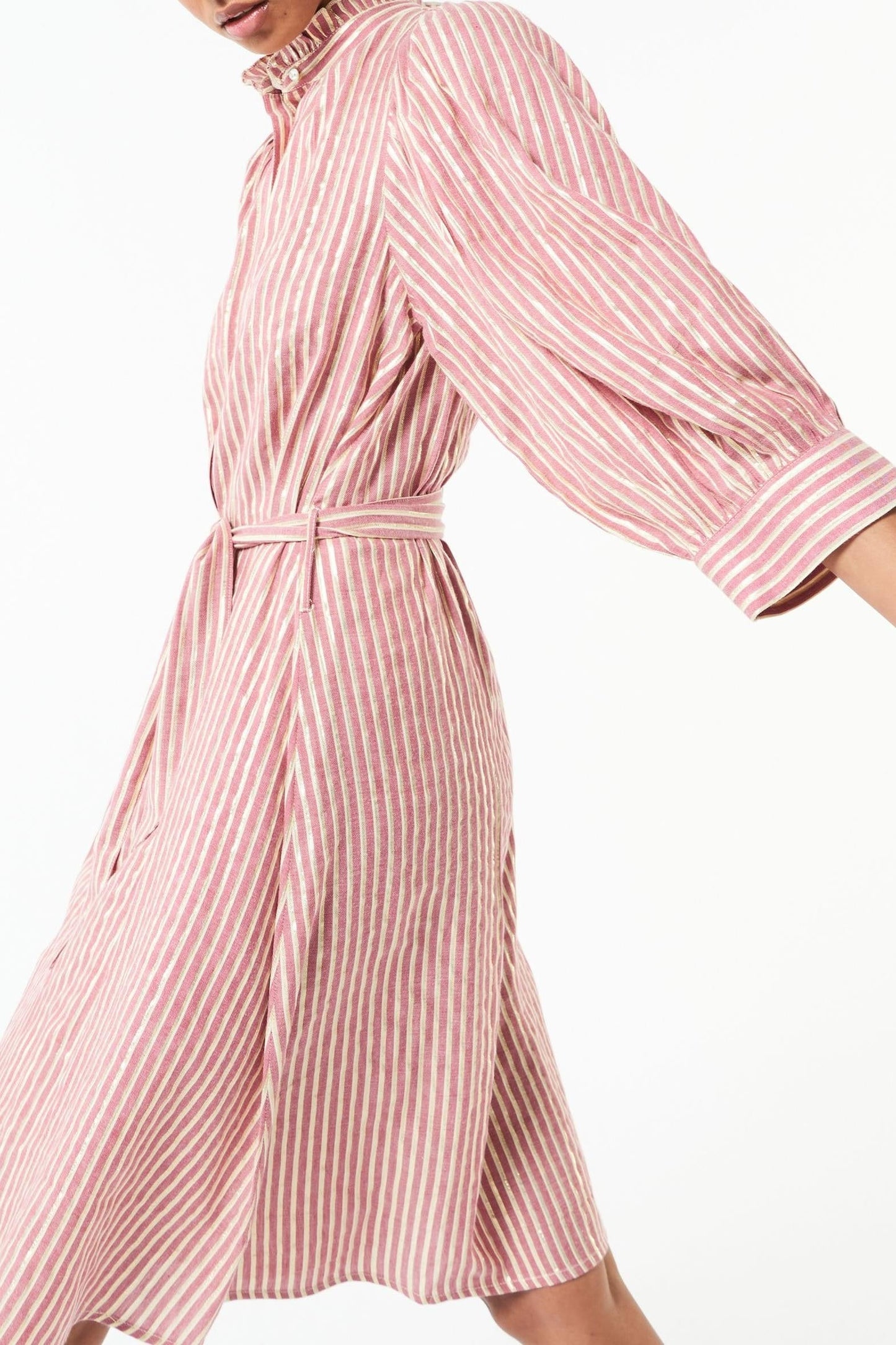 Meela striped dress - Red
