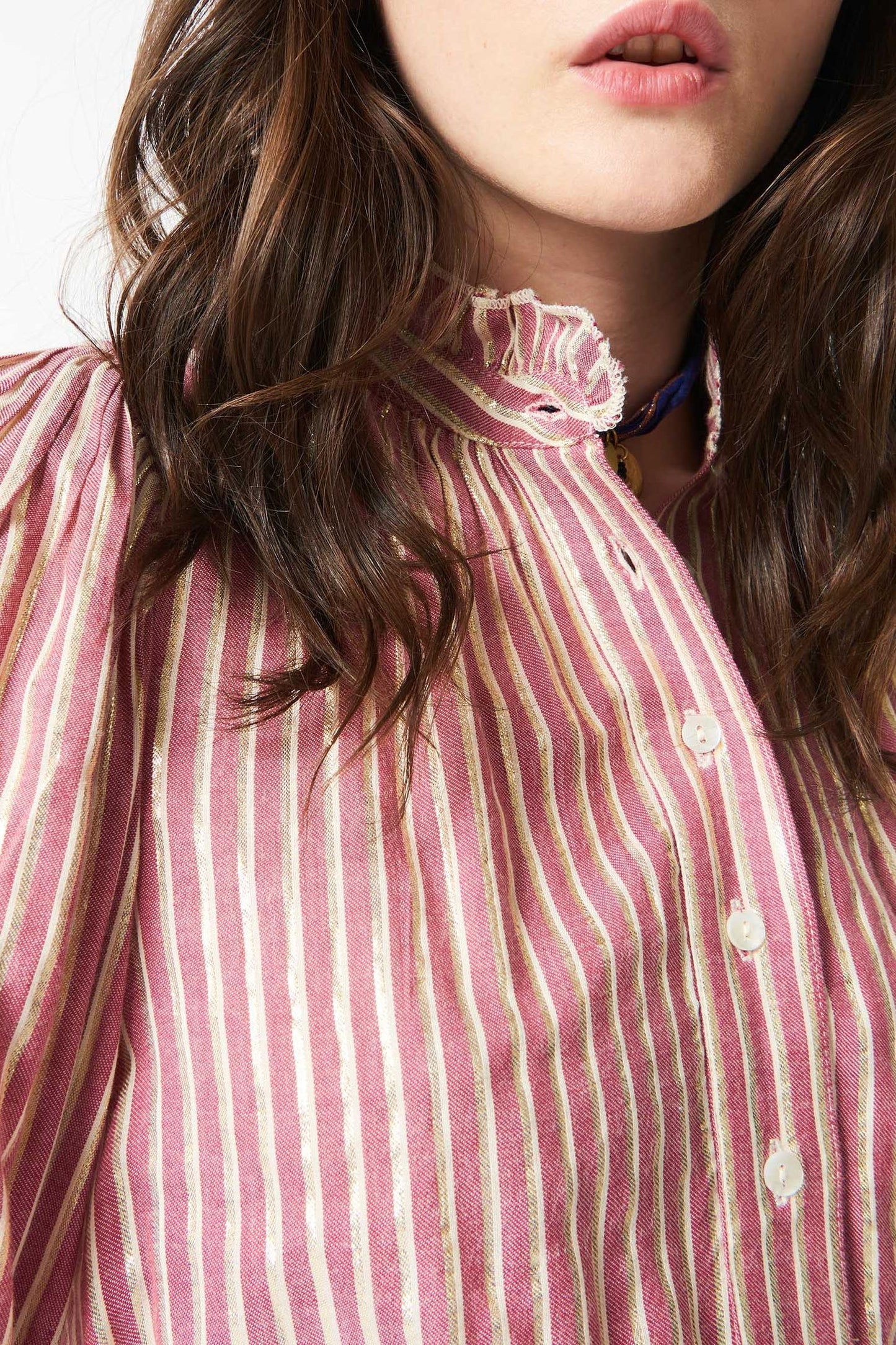 Meela striped blouse - Red