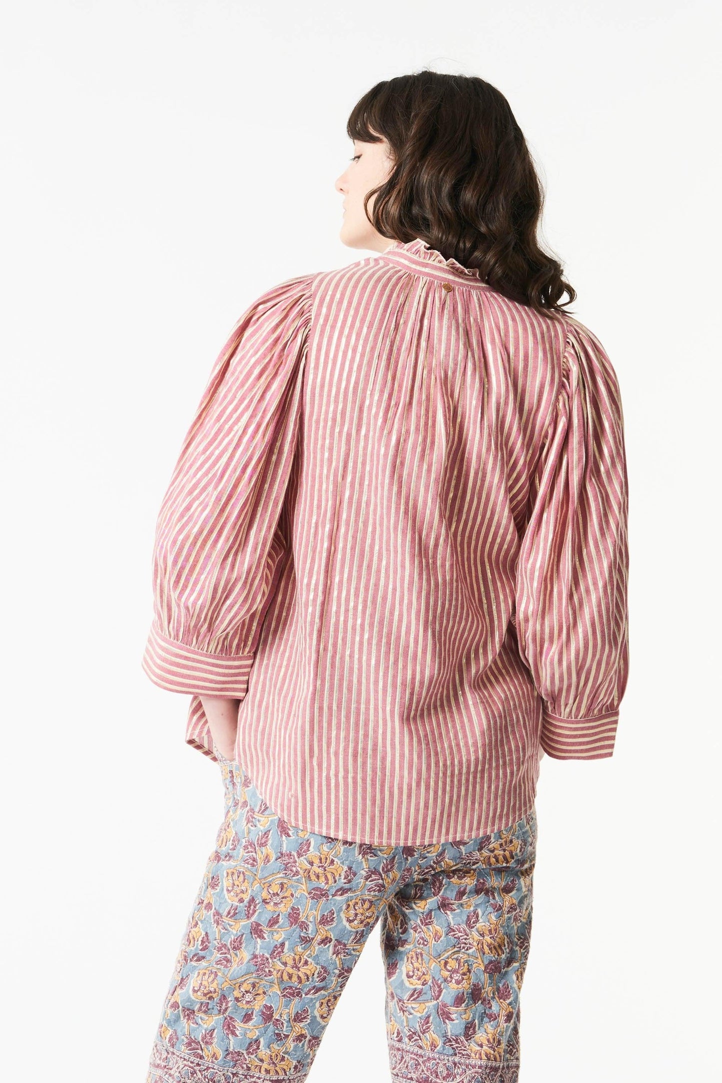 Meela striped blouse - Red
