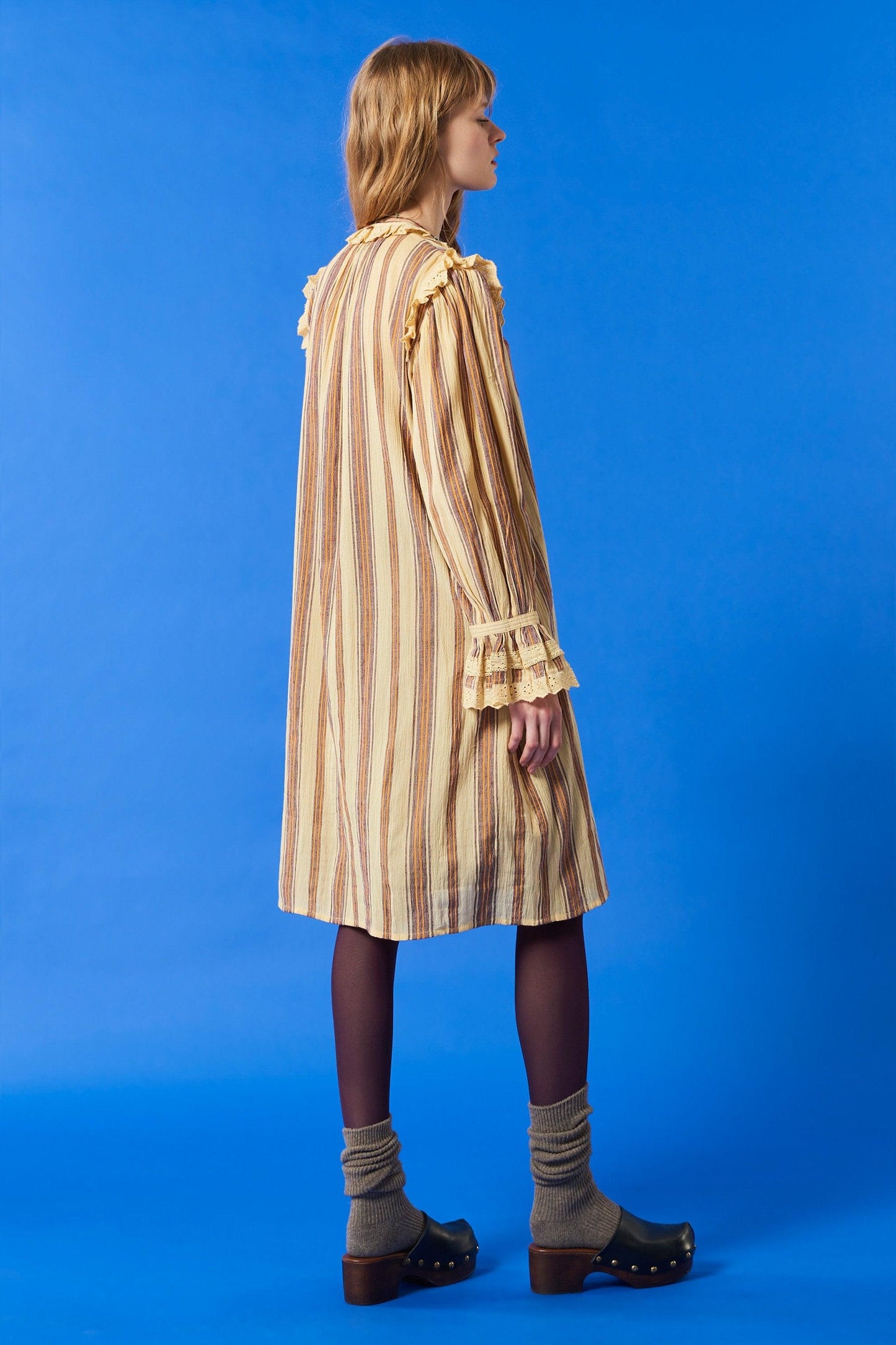 Matis embroidered dress - Beige
