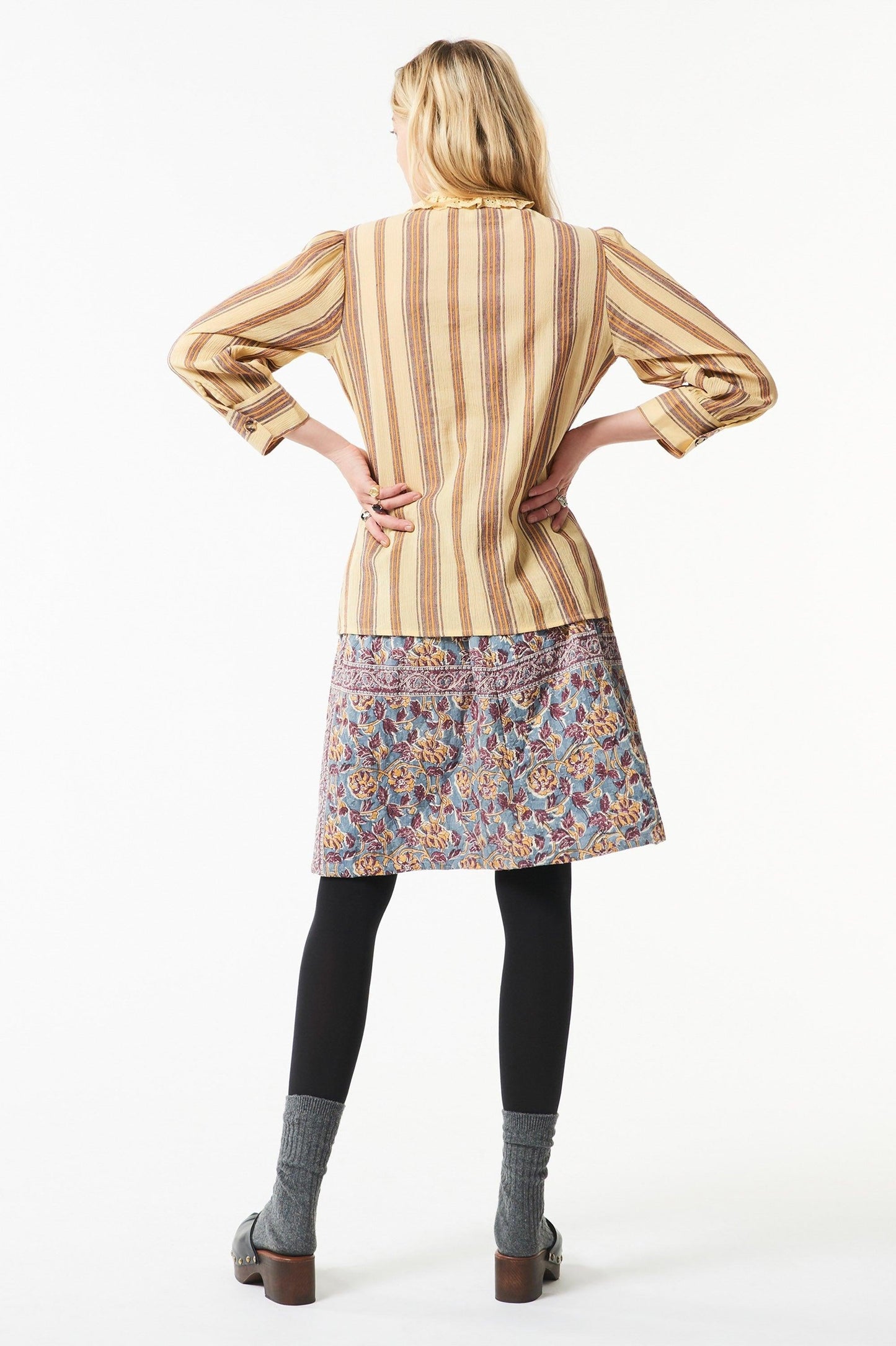 Matis embroidered shirt - Beige