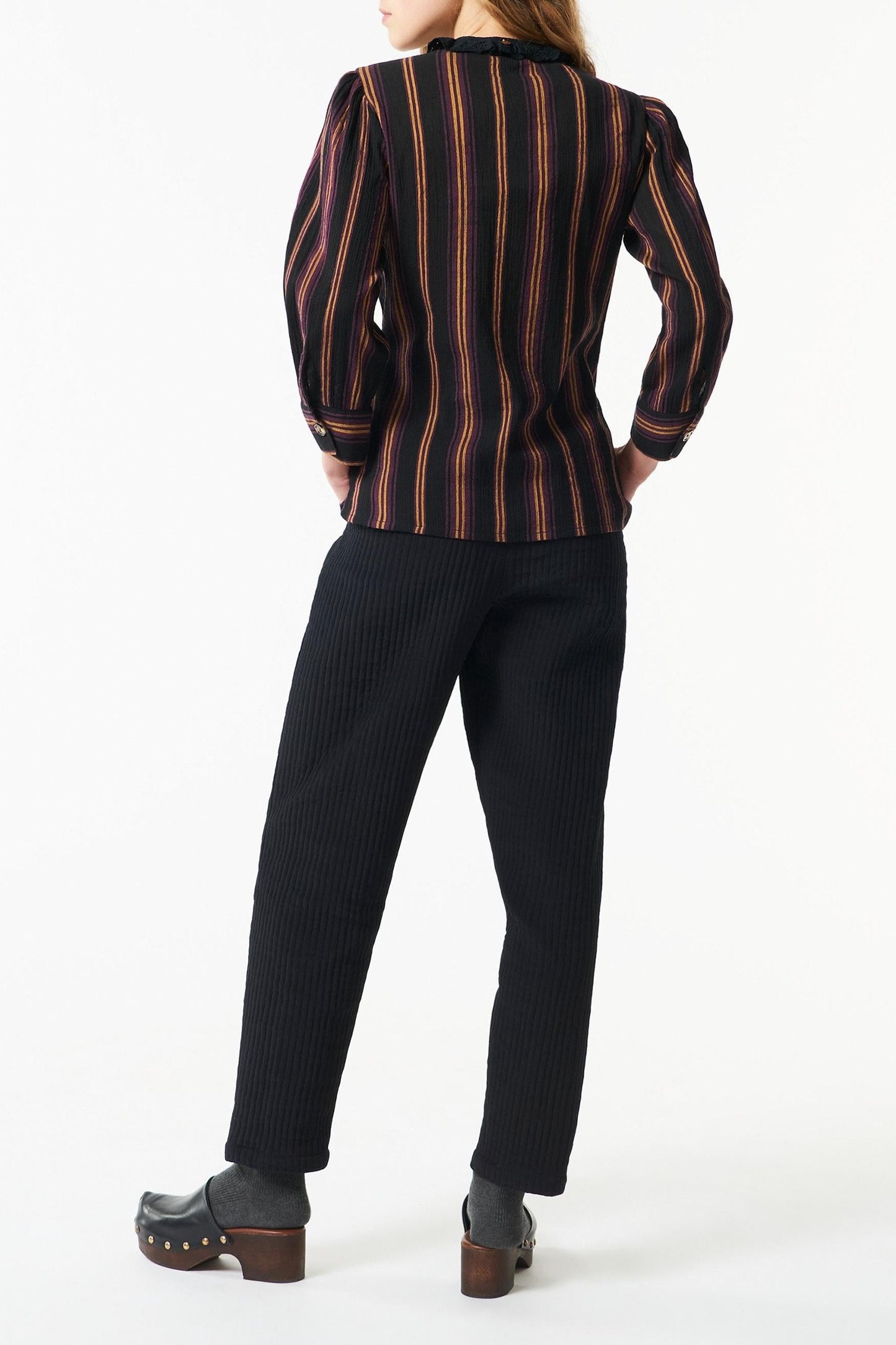 Matis embroidered shirt - Black