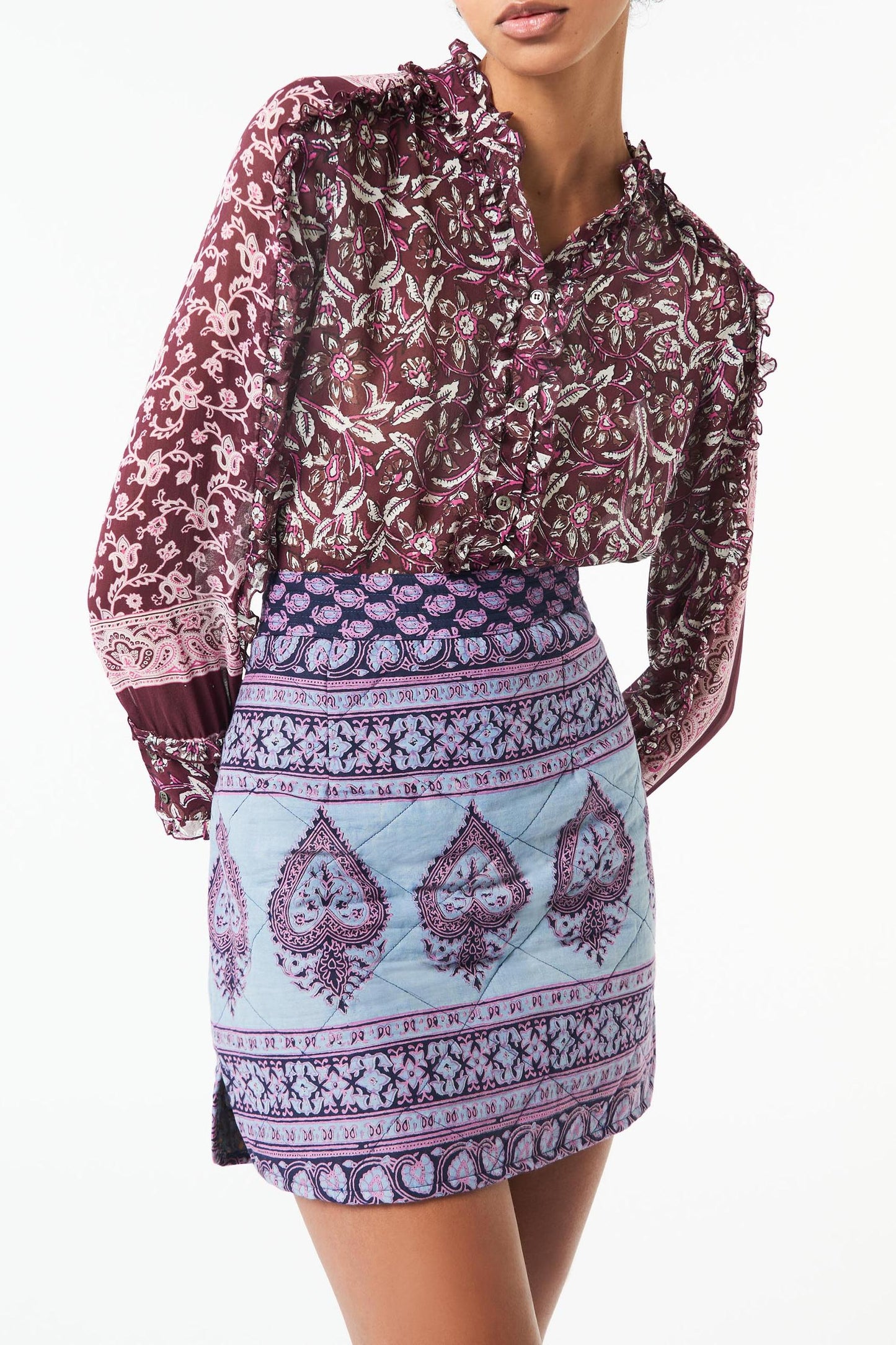 Maddy quilted skirt