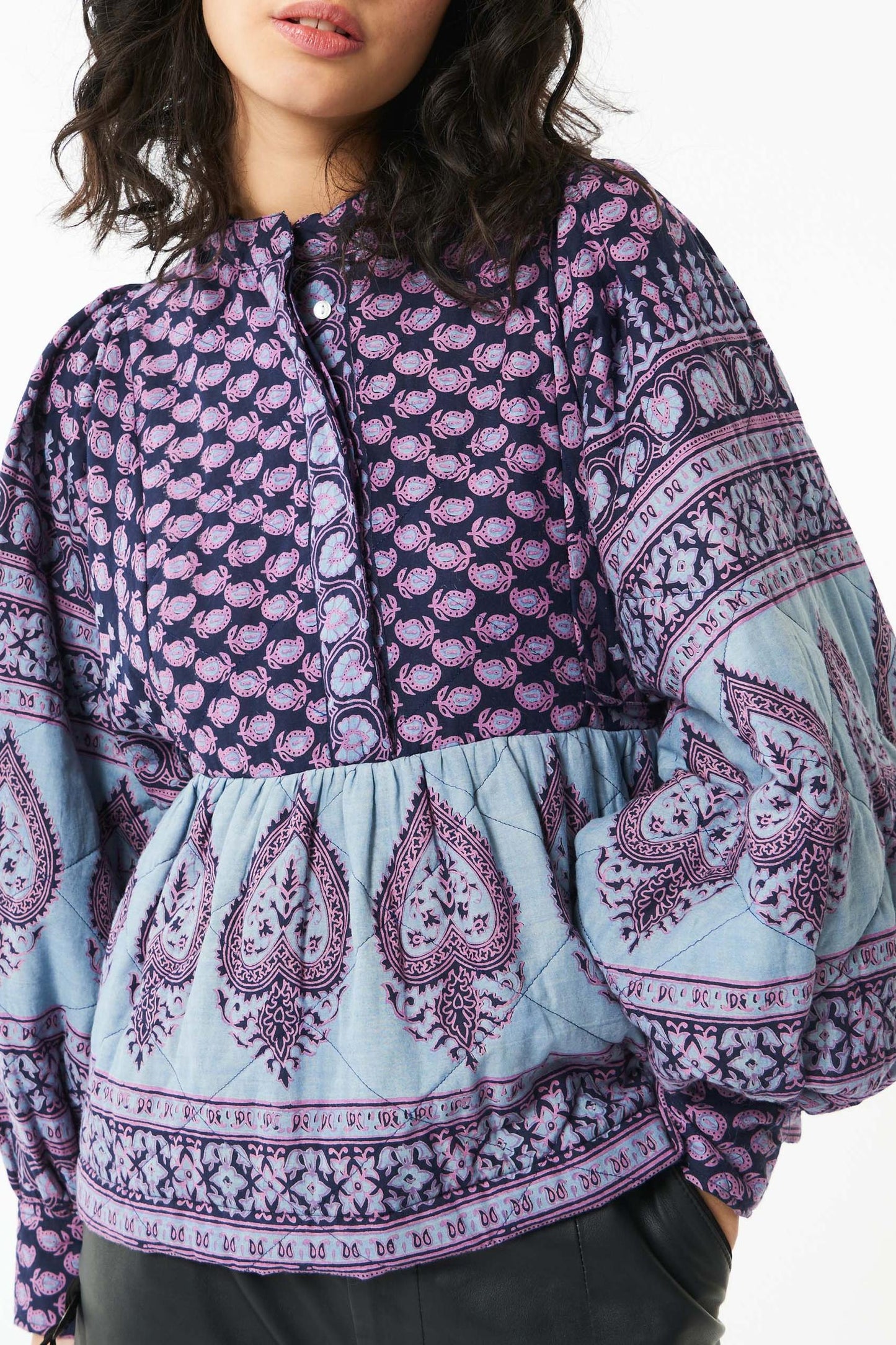 Maddy printed blouse