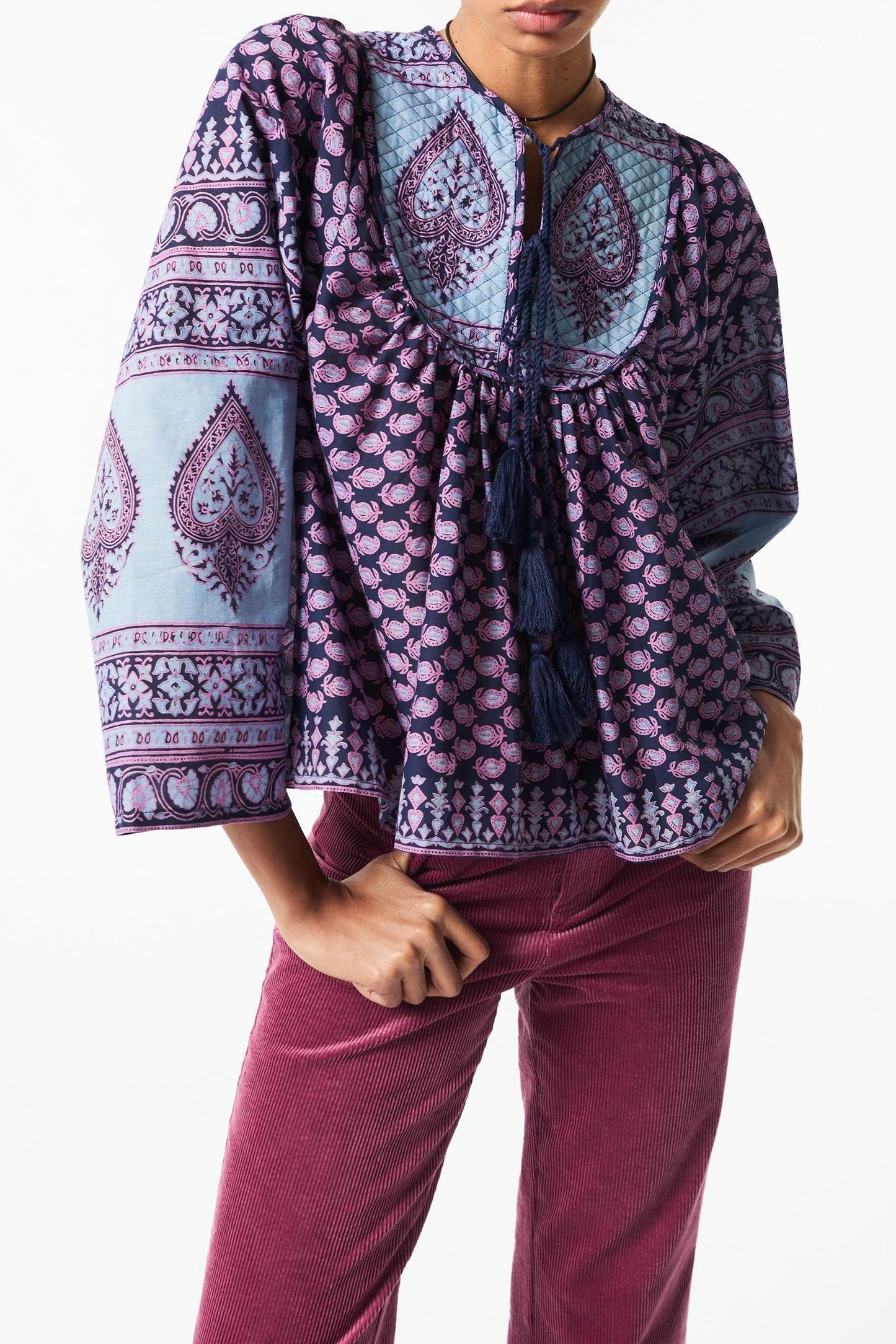 Maddy printed blouse