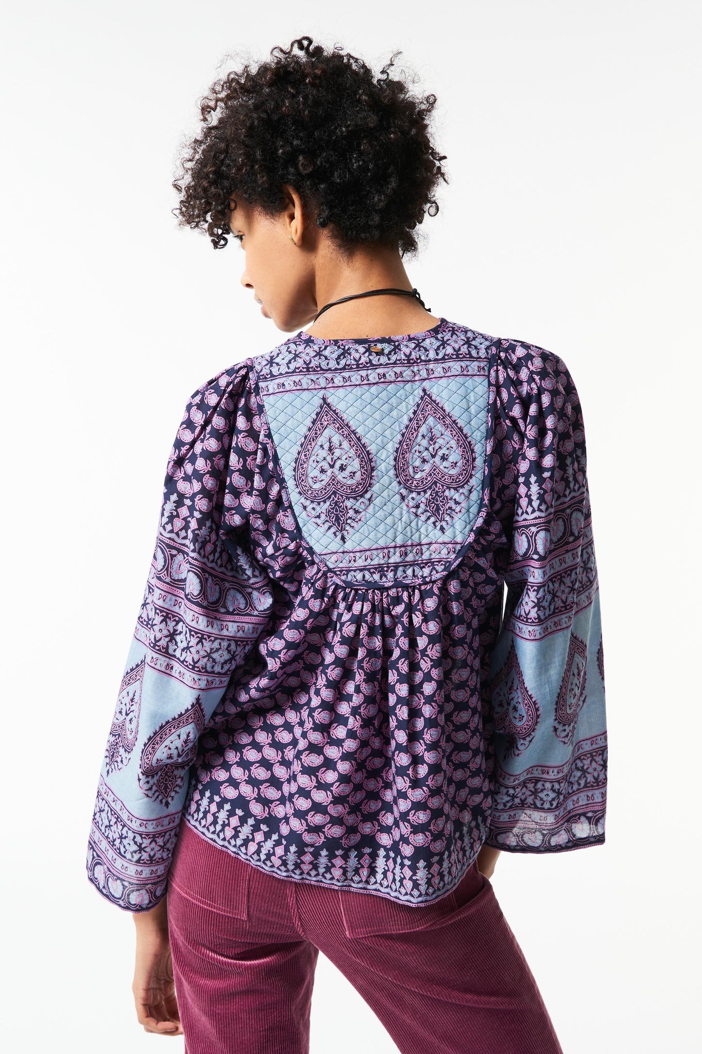 Maddy printed blouse
