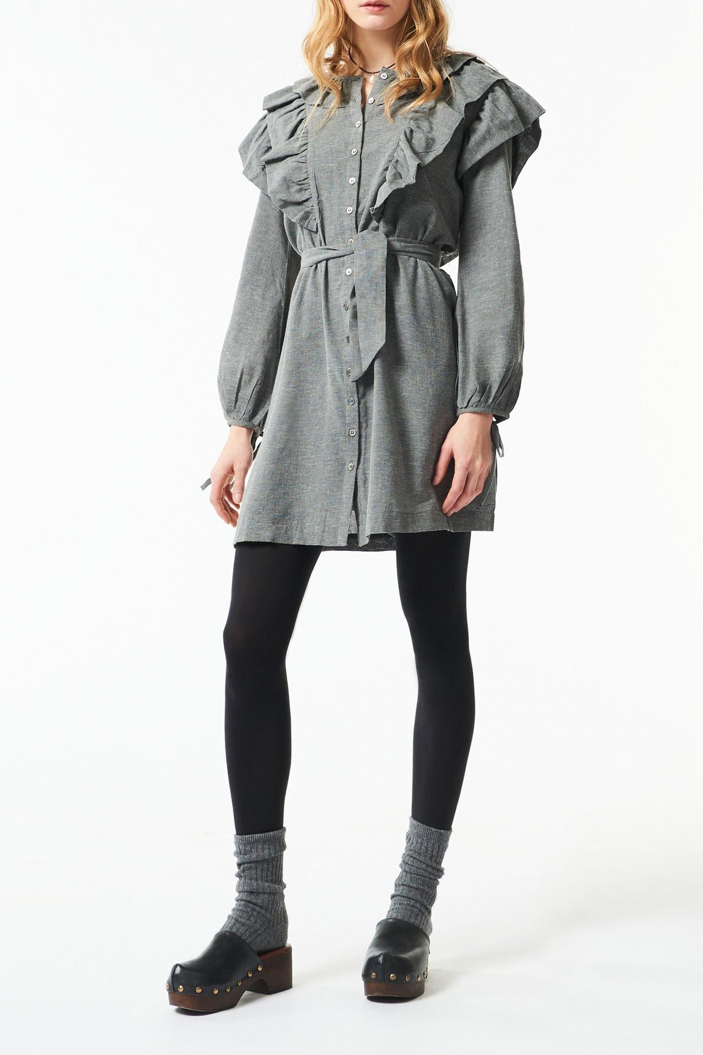 Lova ruffle mini dress