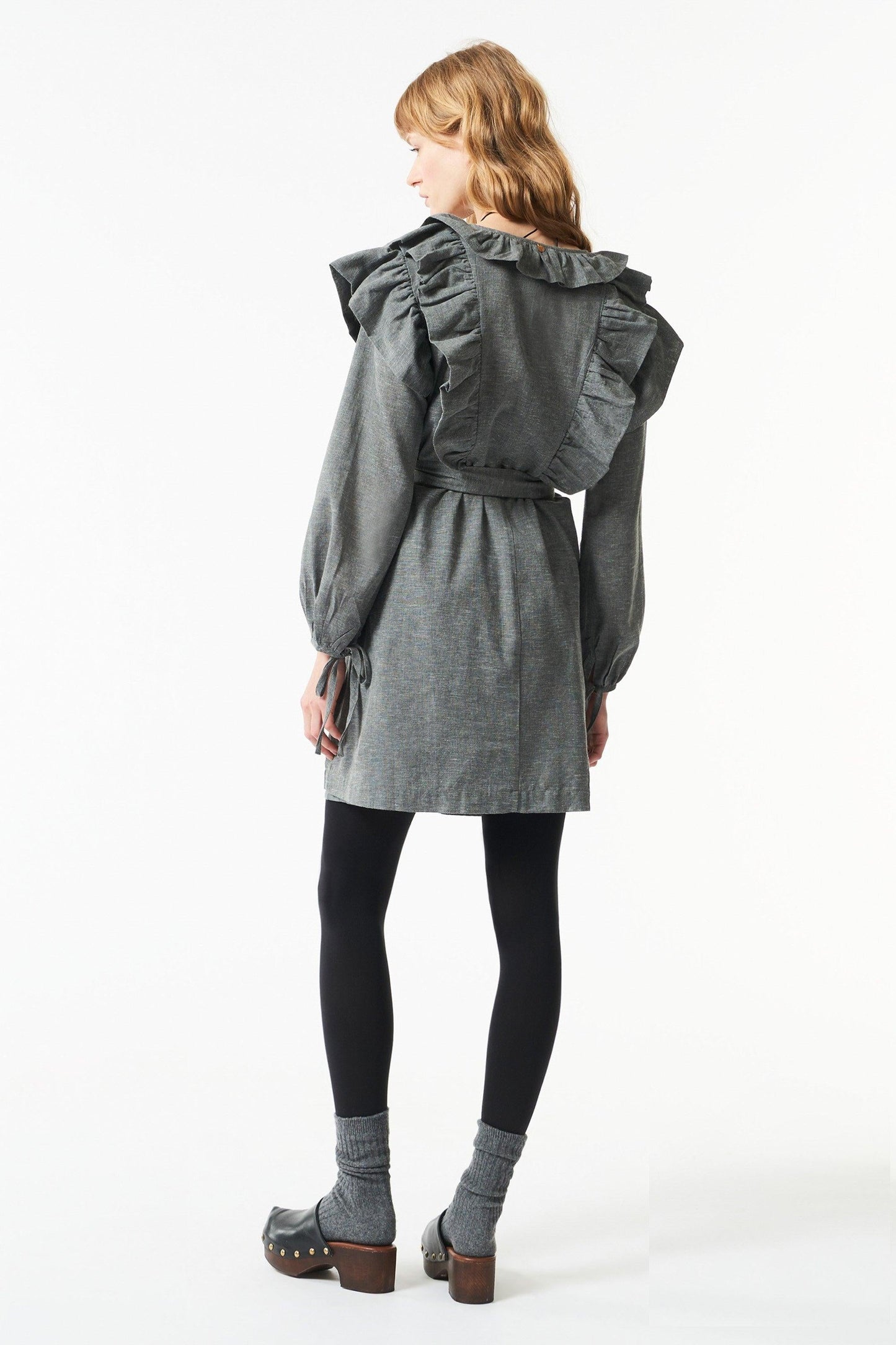 Lova ruffle mini dress
