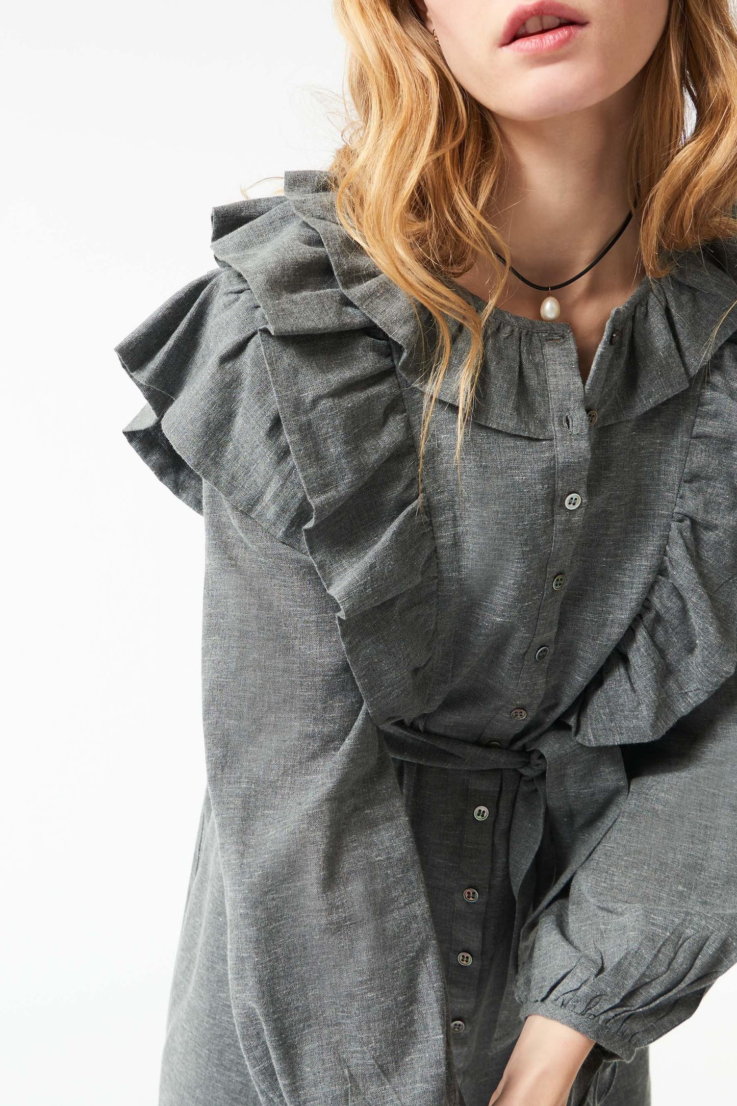 Lova ruffle mini dress